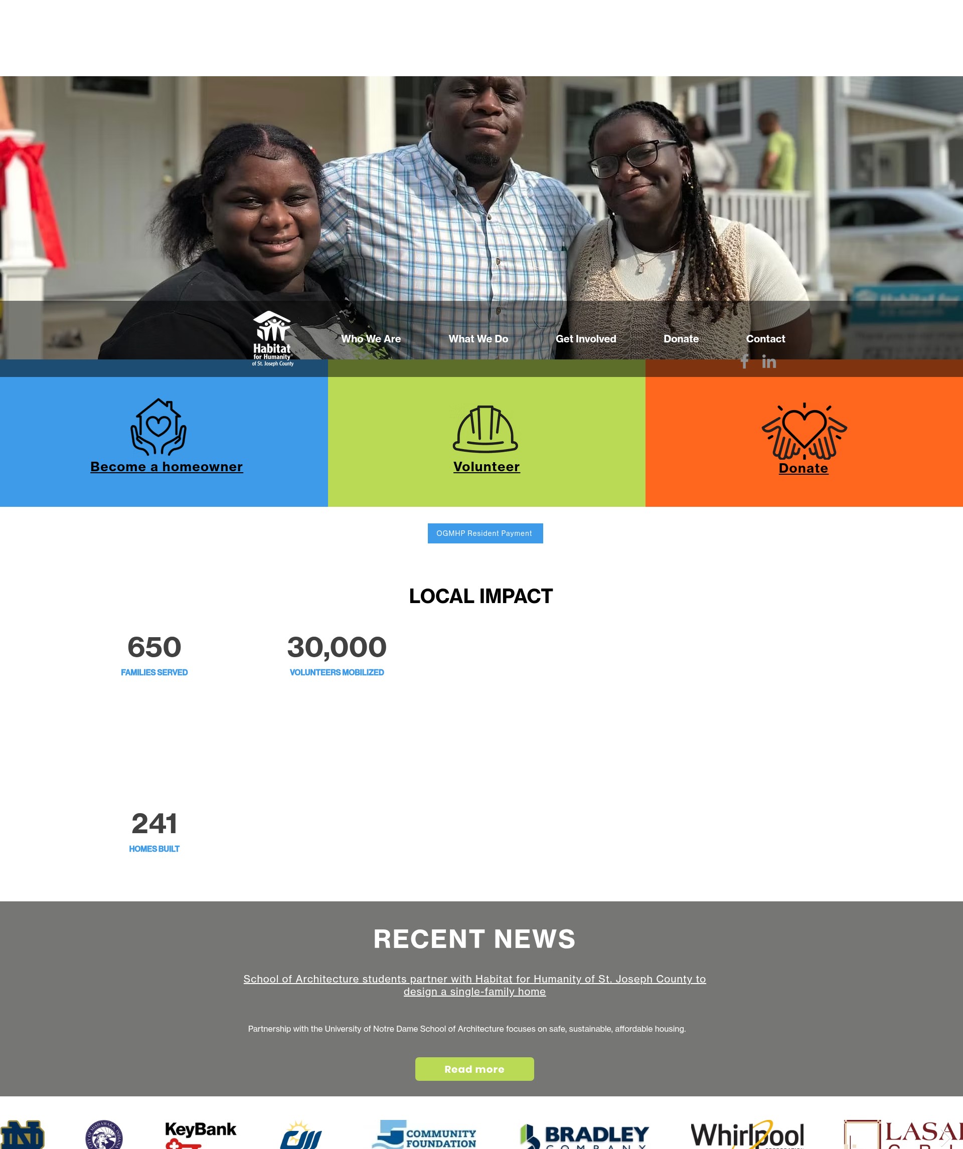 Screenshot of www.hfhsjc.org