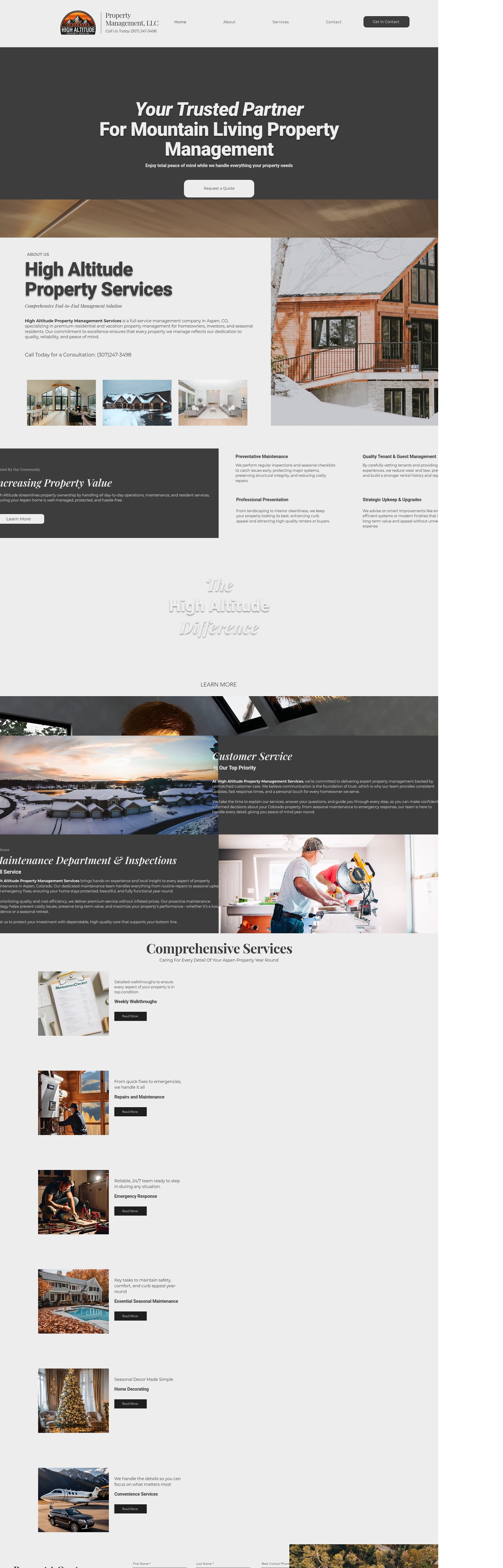 Screenshot of www.highaltitudepropertyservices.com