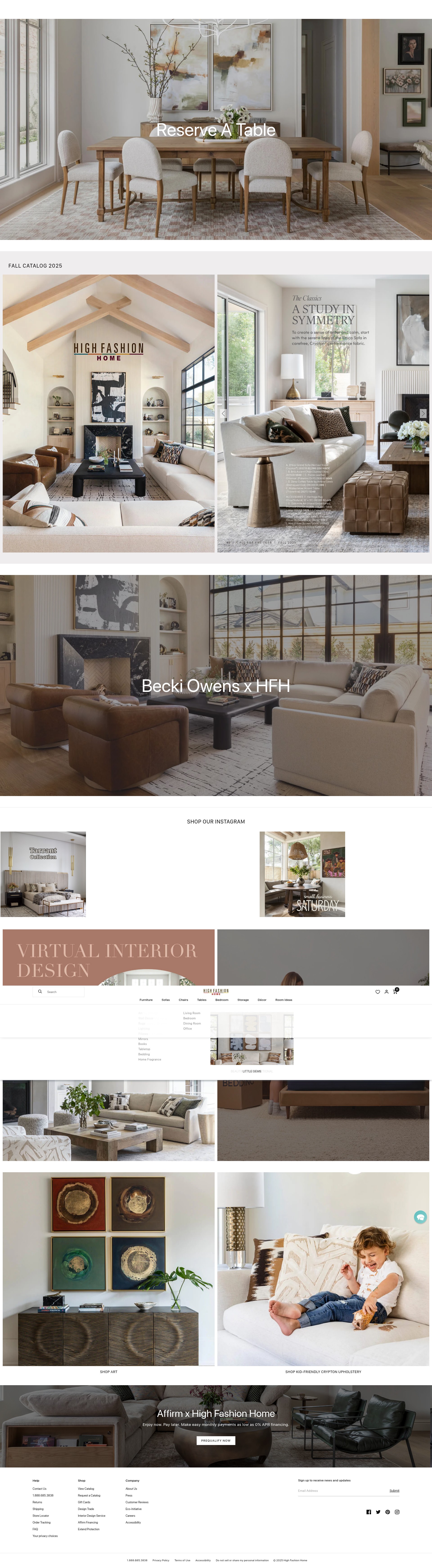 Screenshot of www.highfashionhome.com