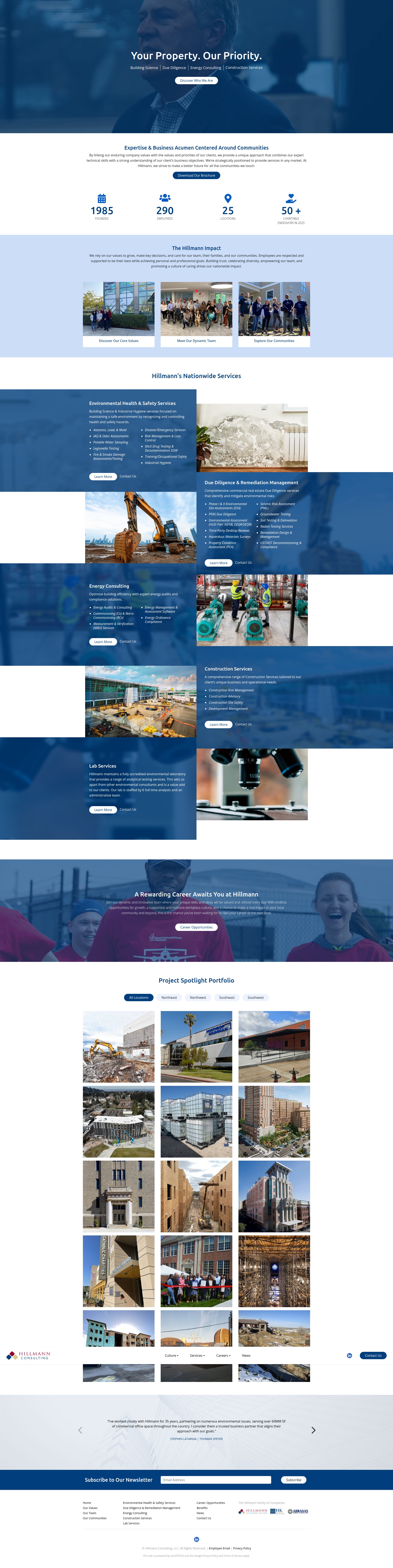 Screenshot of www.hillmannconsulting.com