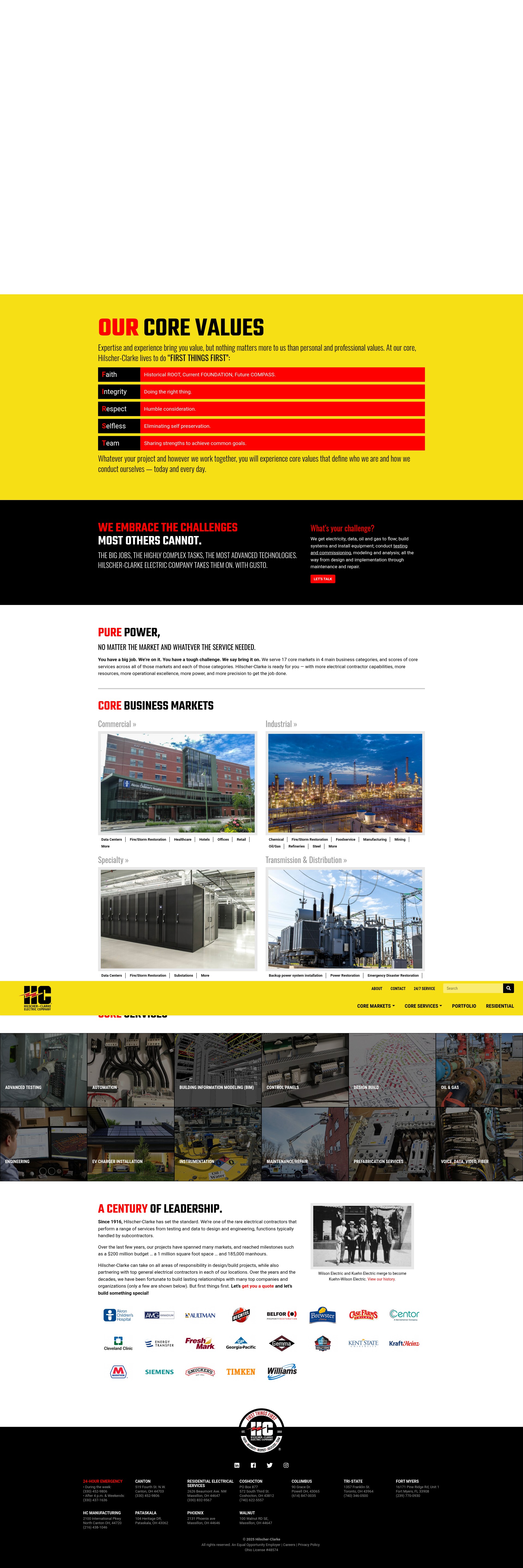 Screenshot of www.hilscher-clarke.com