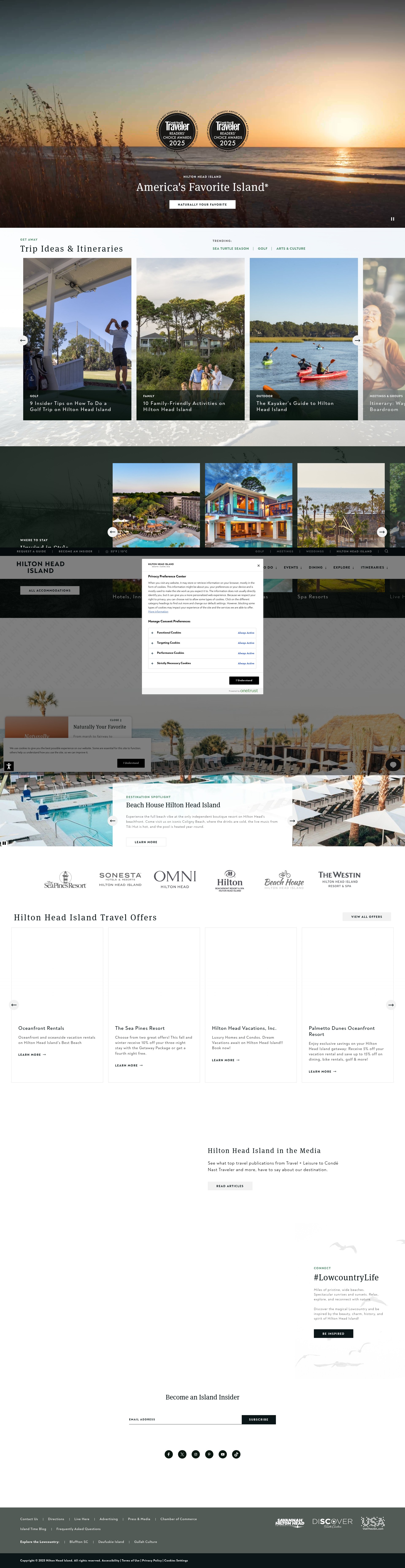 Screenshot of www.hiltonheadisland.org
