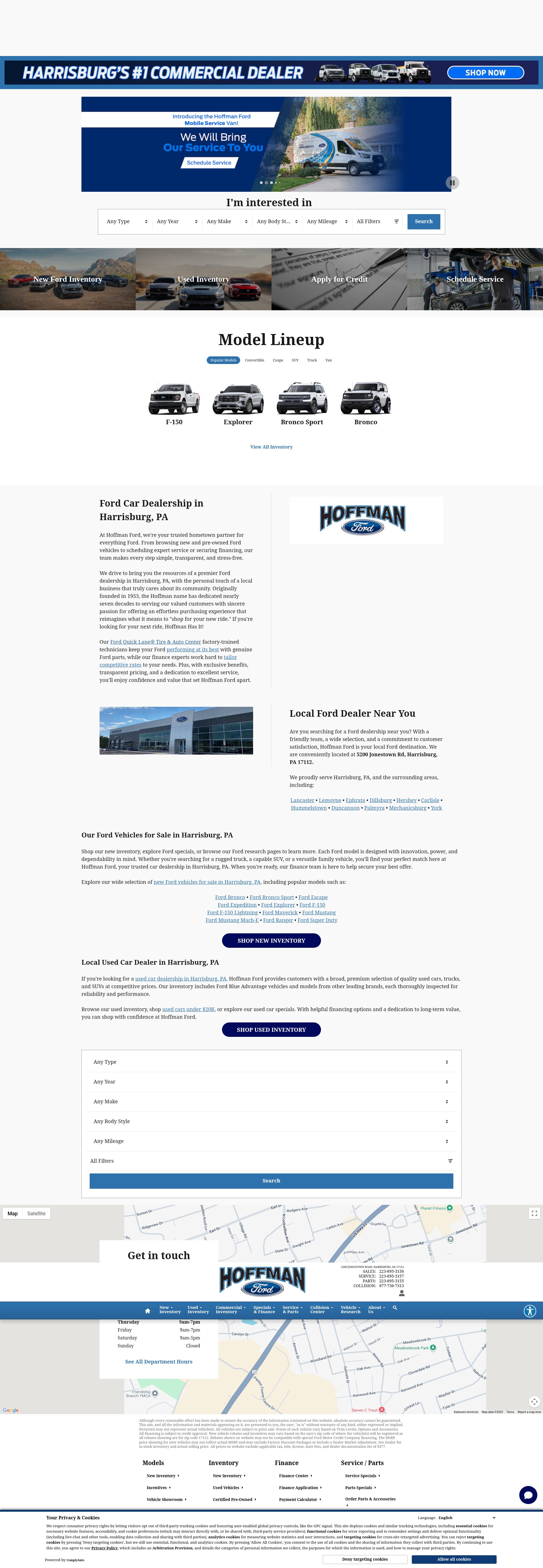 Screenshot of www.hoffmanford.com