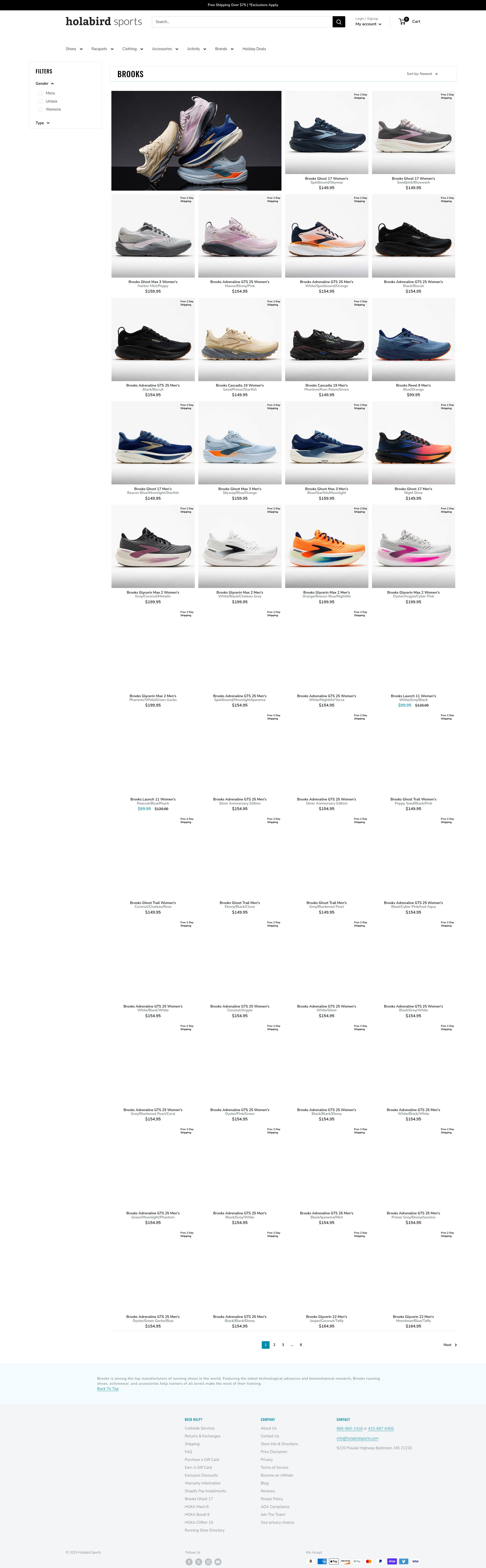 Screenshot of www.holabirdsports.com