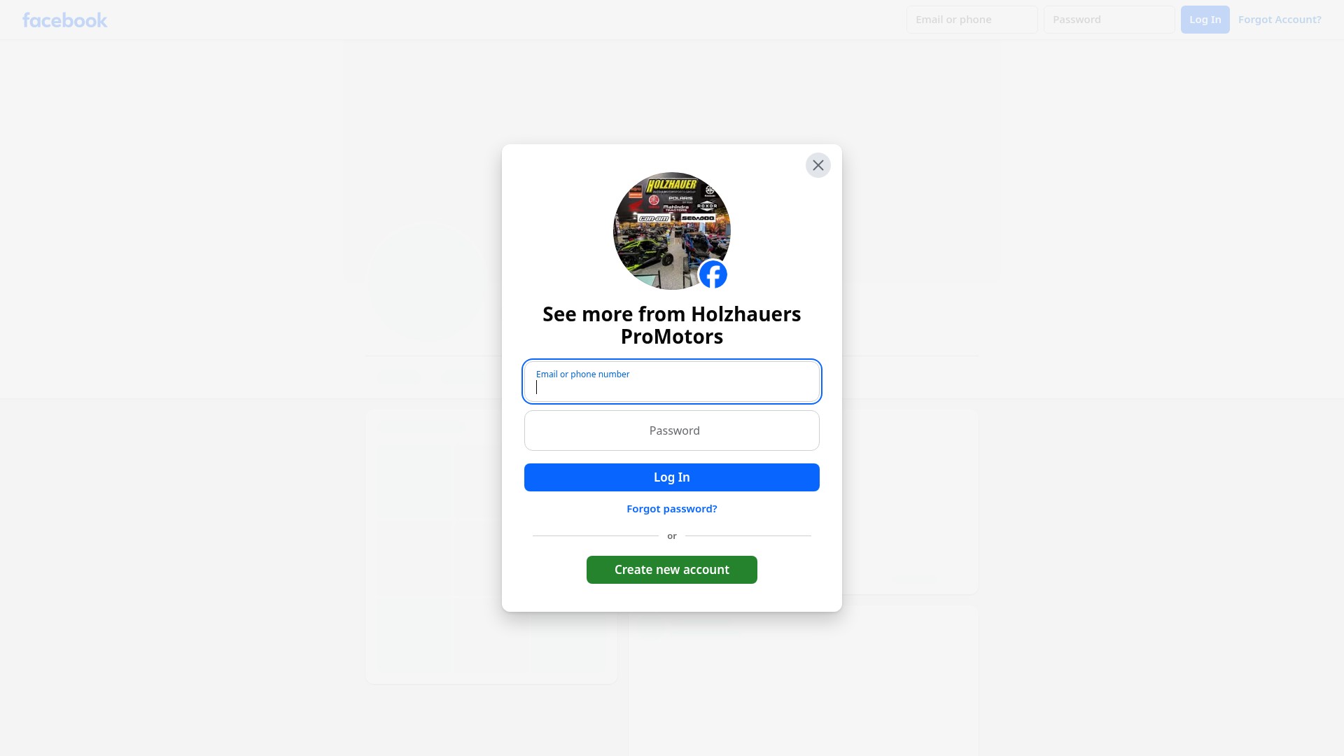 Screenshot of www.holzhauerpromotorsports.com