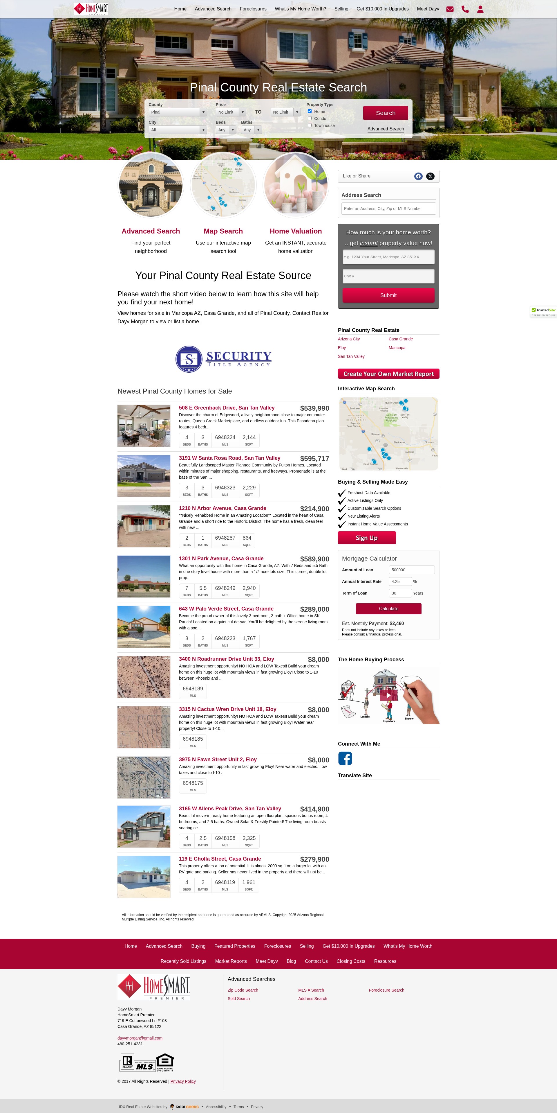 Screenshot of www.homesmartsuccess.com