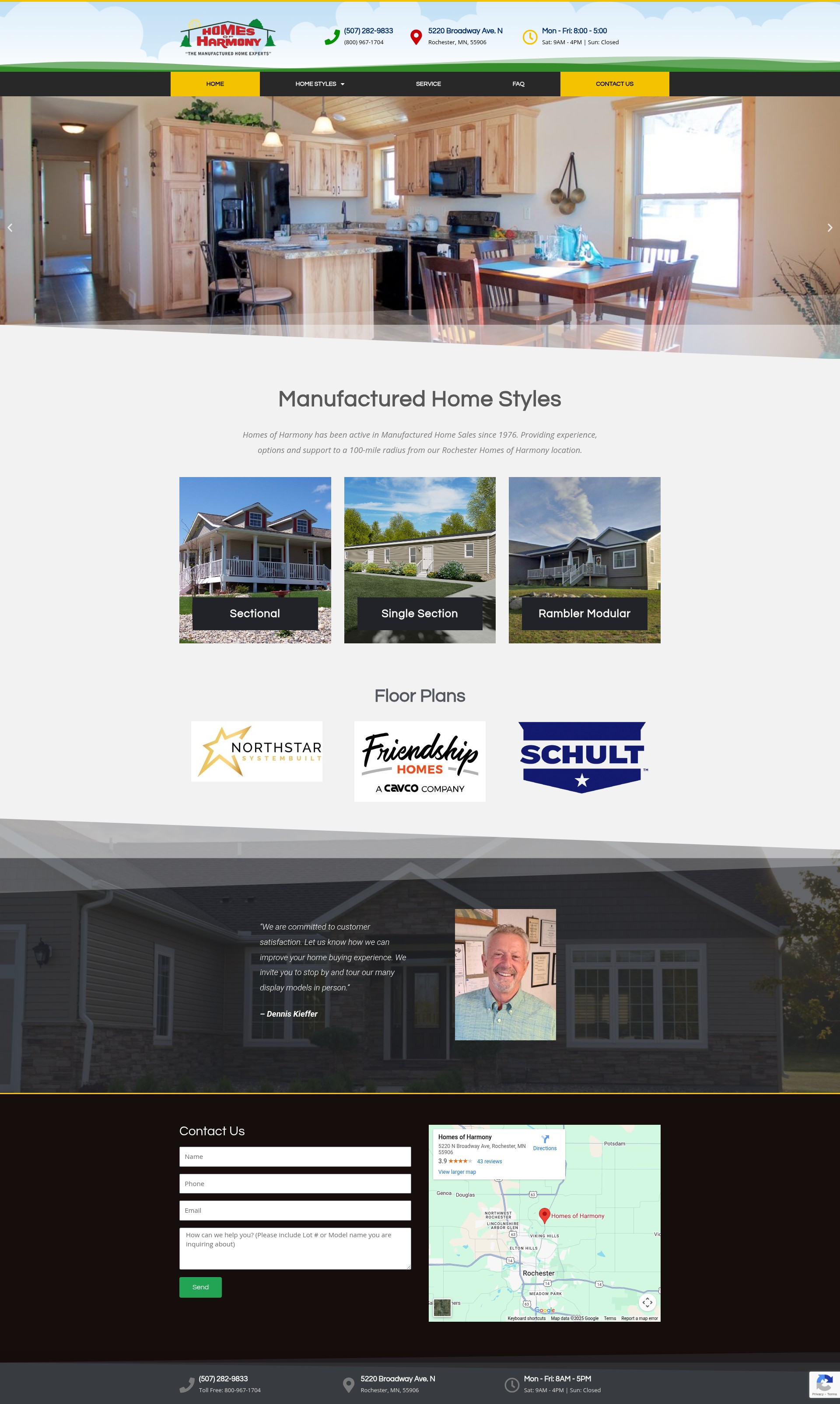 Screenshot of www.homesofharmony.com