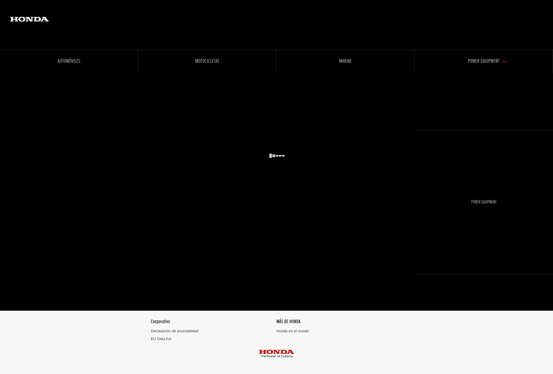 Screenshot of www.honda.es