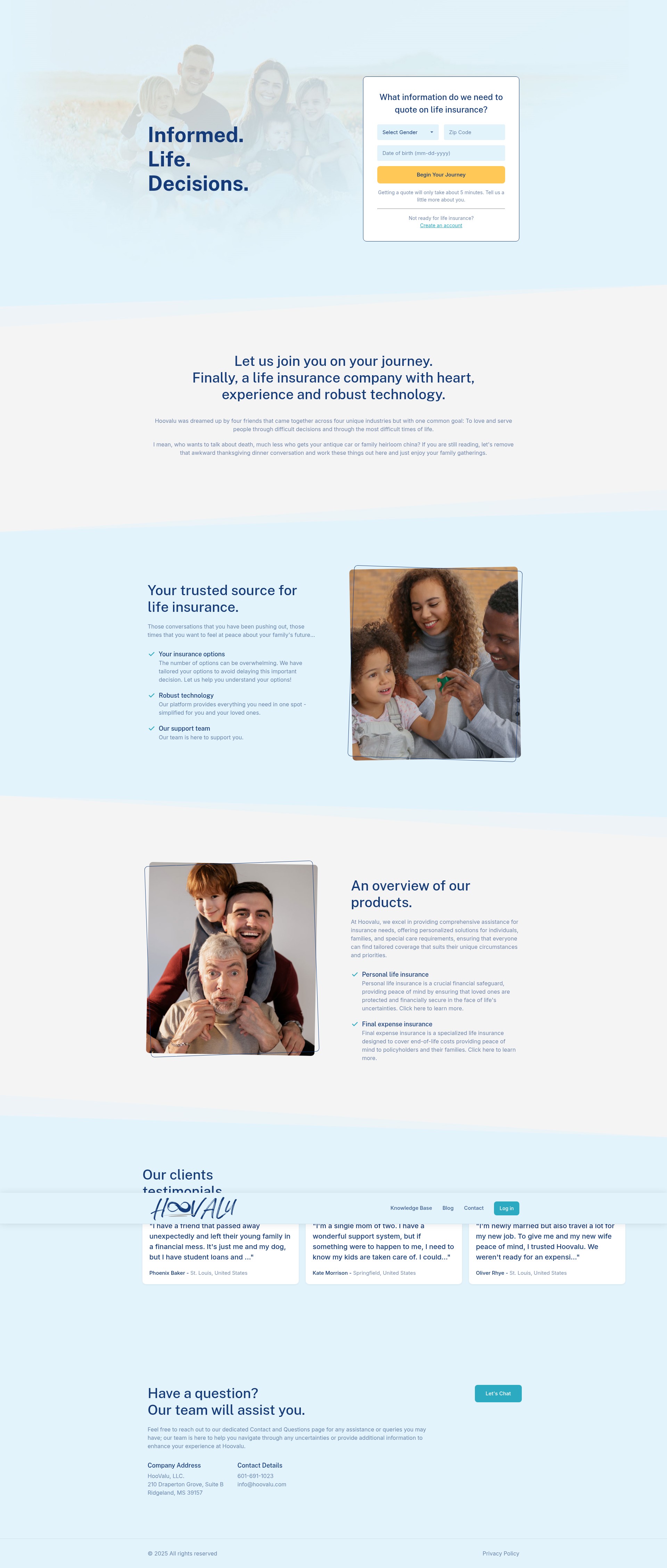 Screenshot of www.hoovalu.com