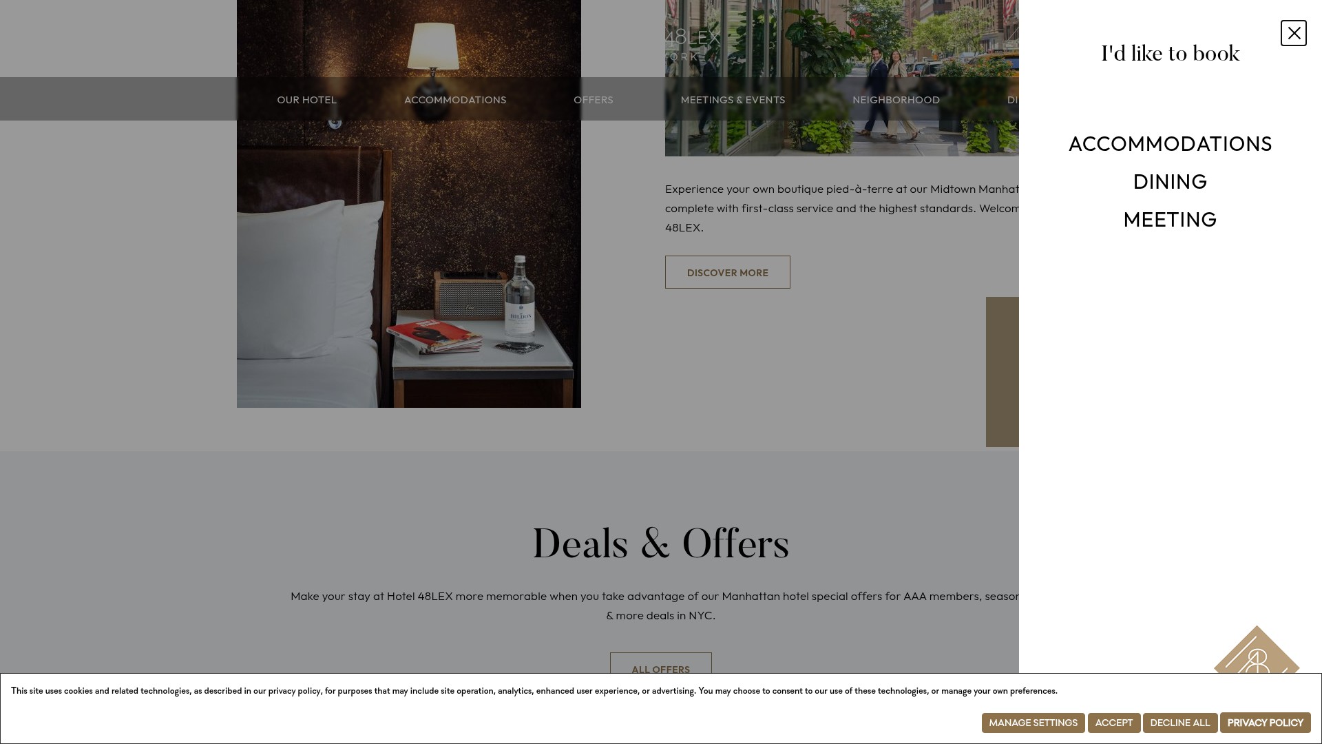 Screenshot of www.hotel48lexnewyork.com