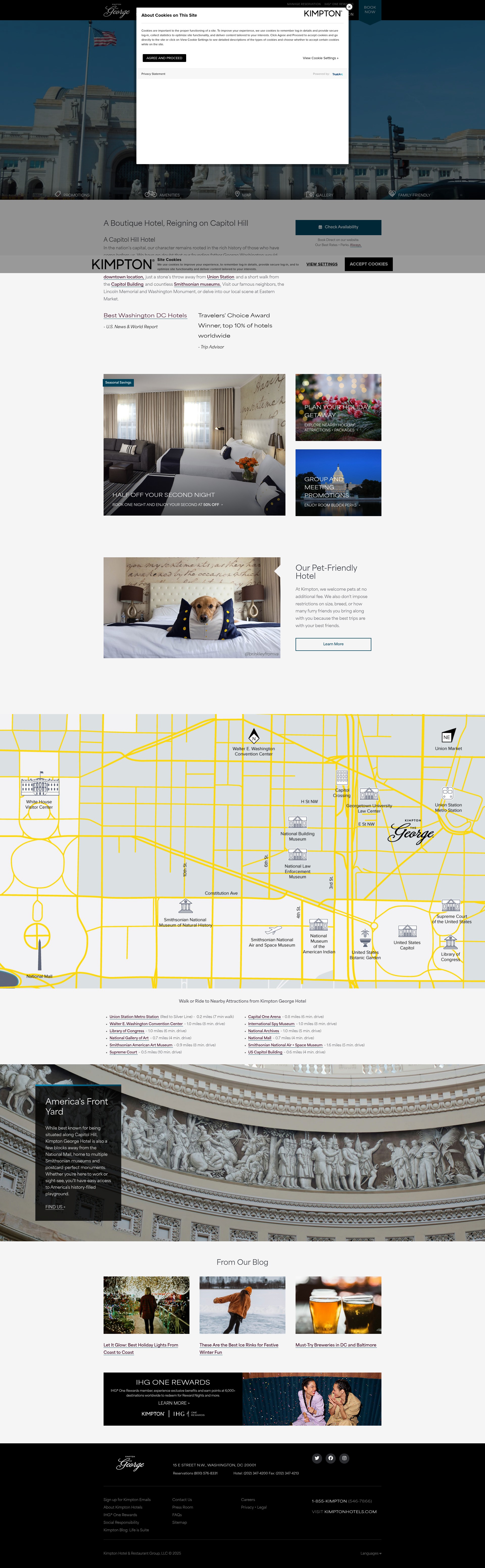 Screenshot of www.hotelgeorge.com