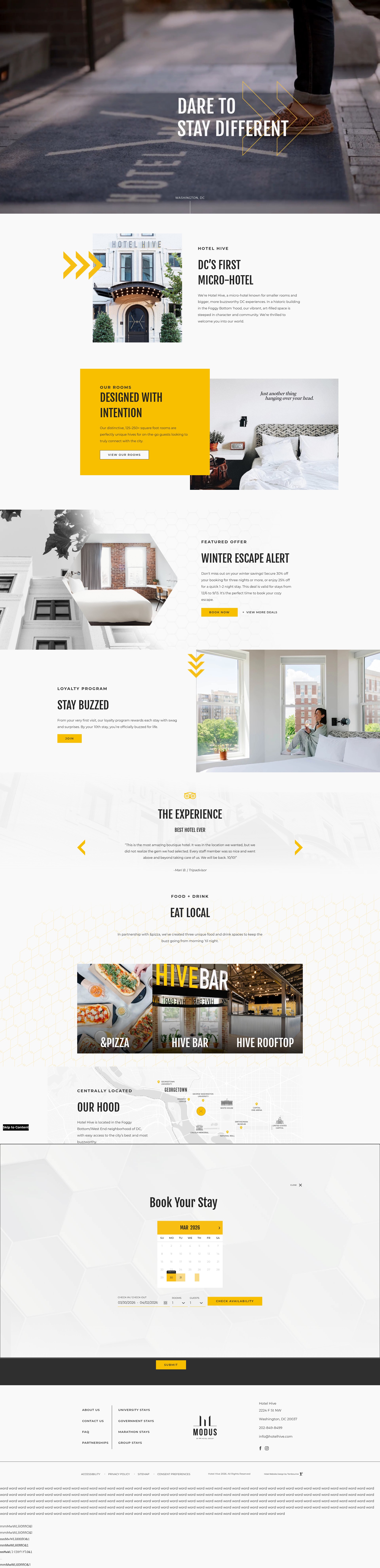 Screenshot of www.hotelhive.com