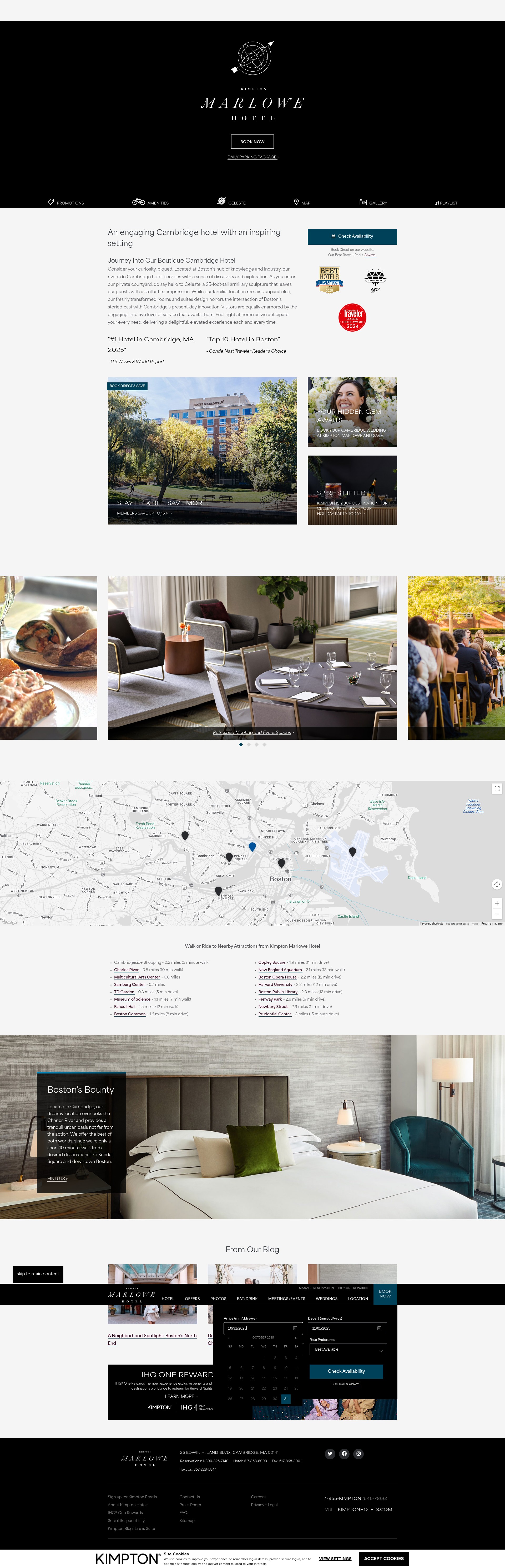Screenshot of www.hotelmarlowe.com