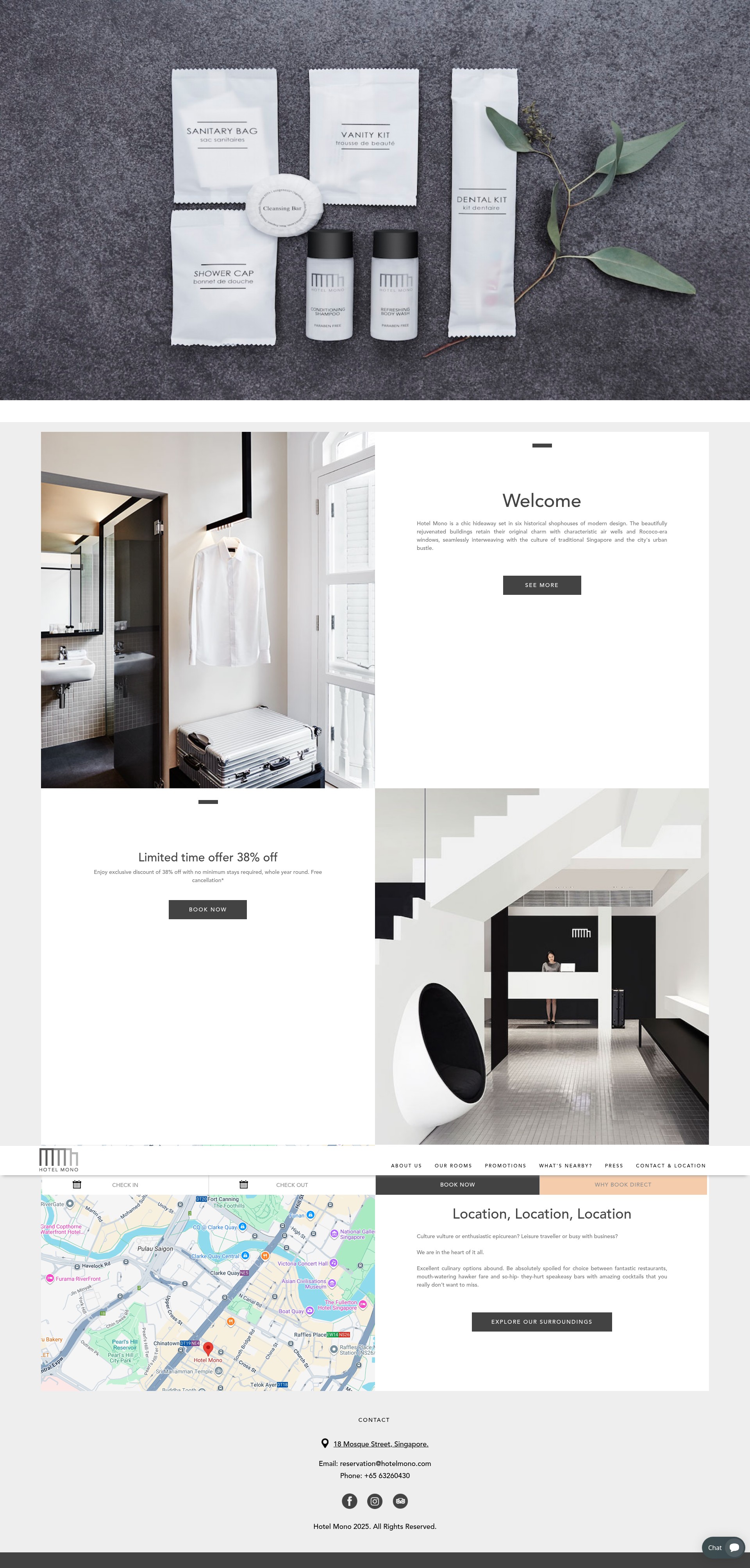 Screenshot of www.hotelmono.com