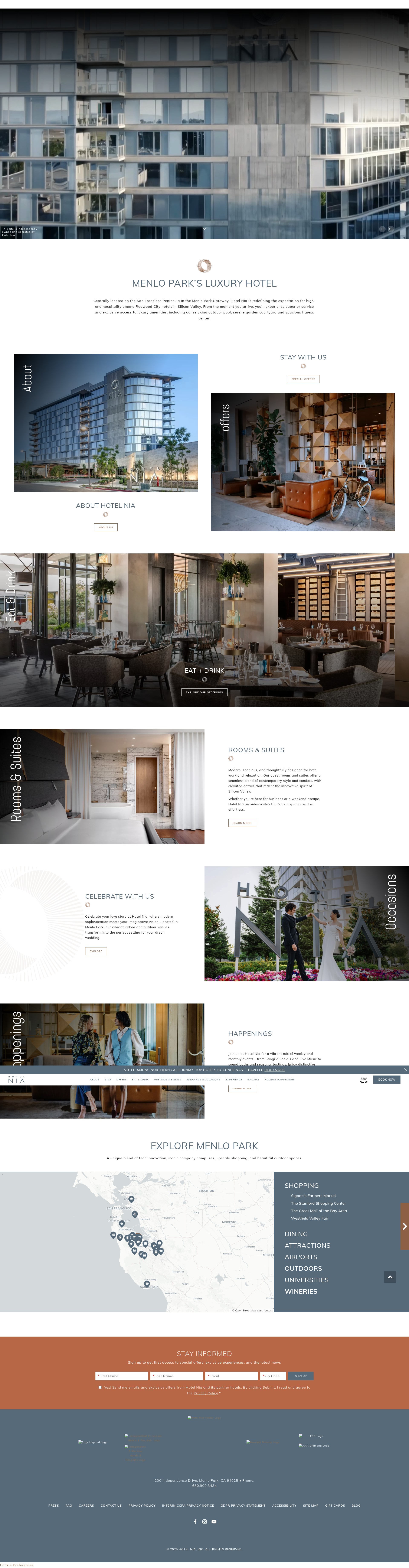 Screenshot of www.hotelnia.com