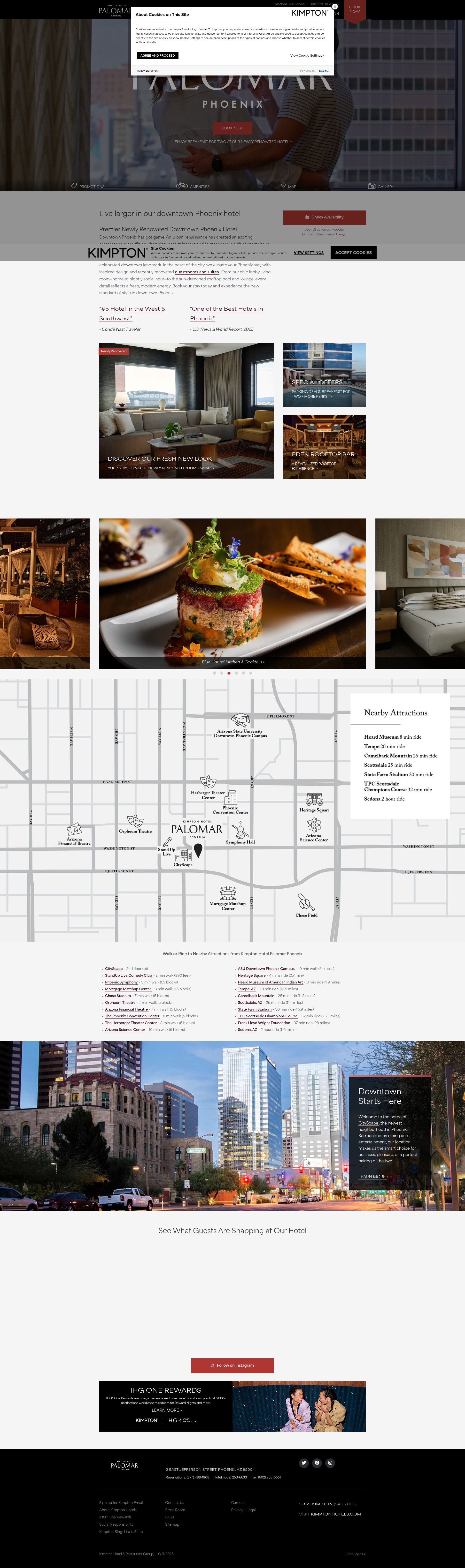 Screenshot of www.hotelpalomar-phoenix.com