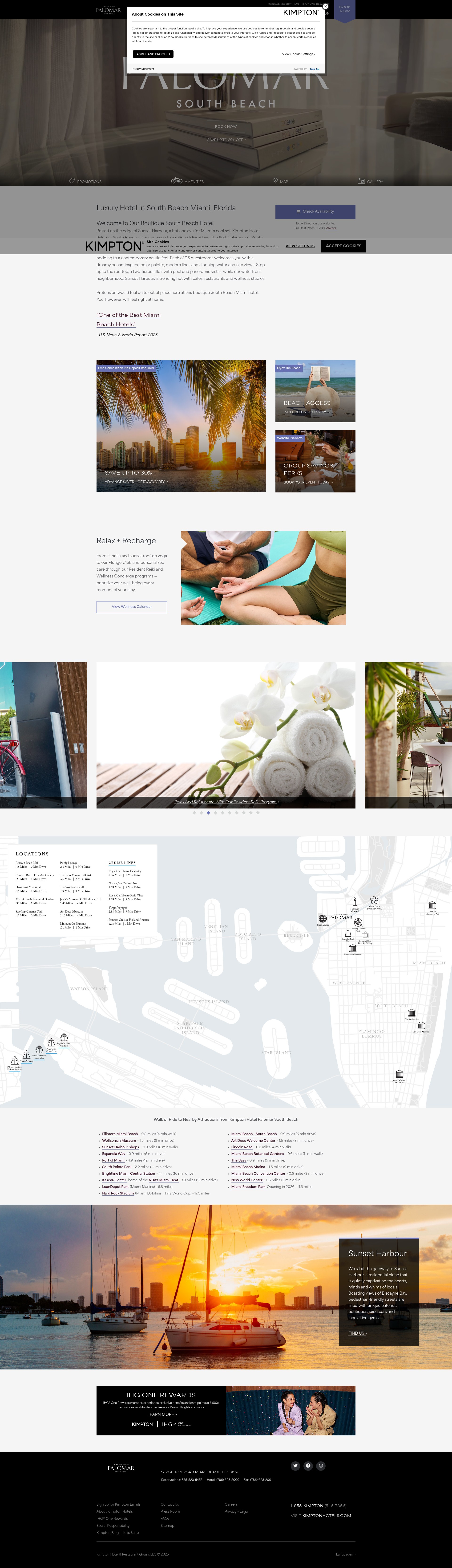 Screenshot of www.hotelpalomar-southbeach.com