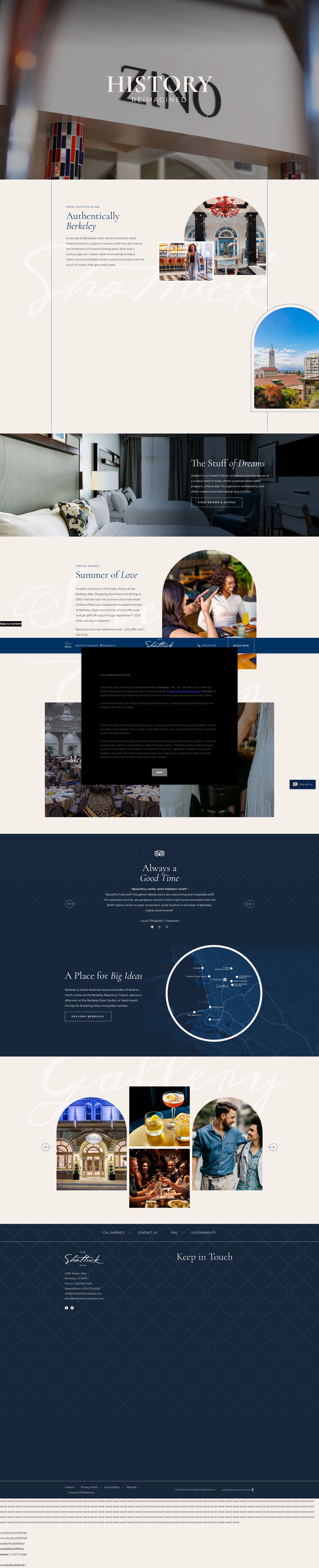 Screenshot of www.hotelshattuckplaza.com