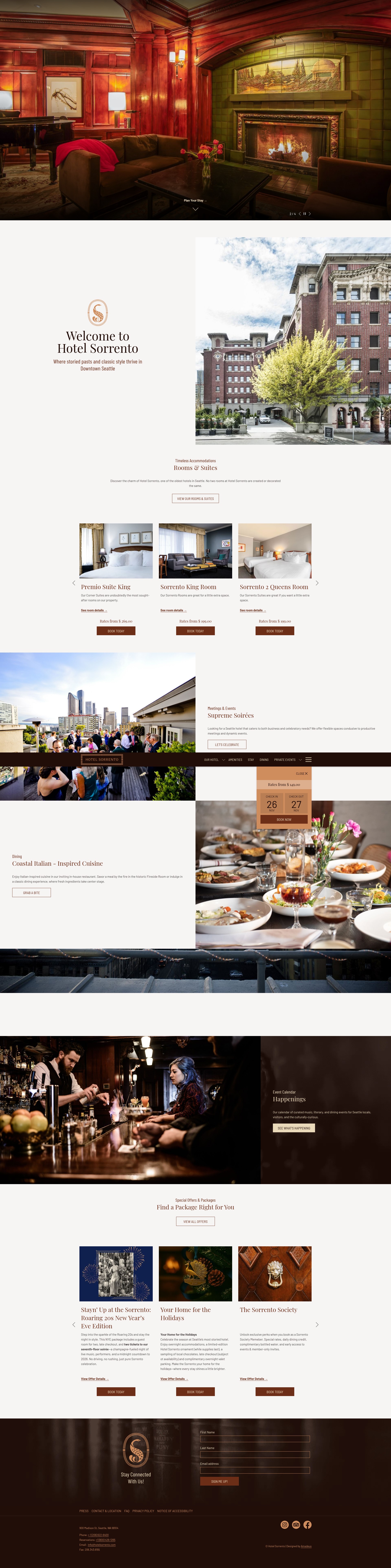 Screenshot of www.hotelsorrento.com