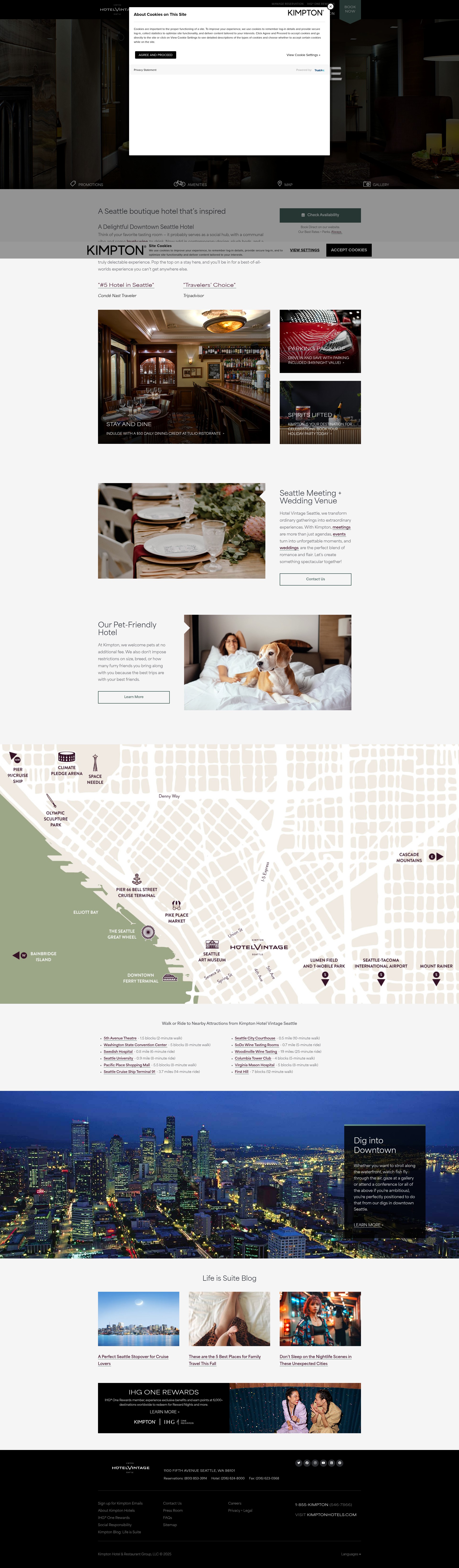 Screenshot of www.hotelvintage-seattle.com