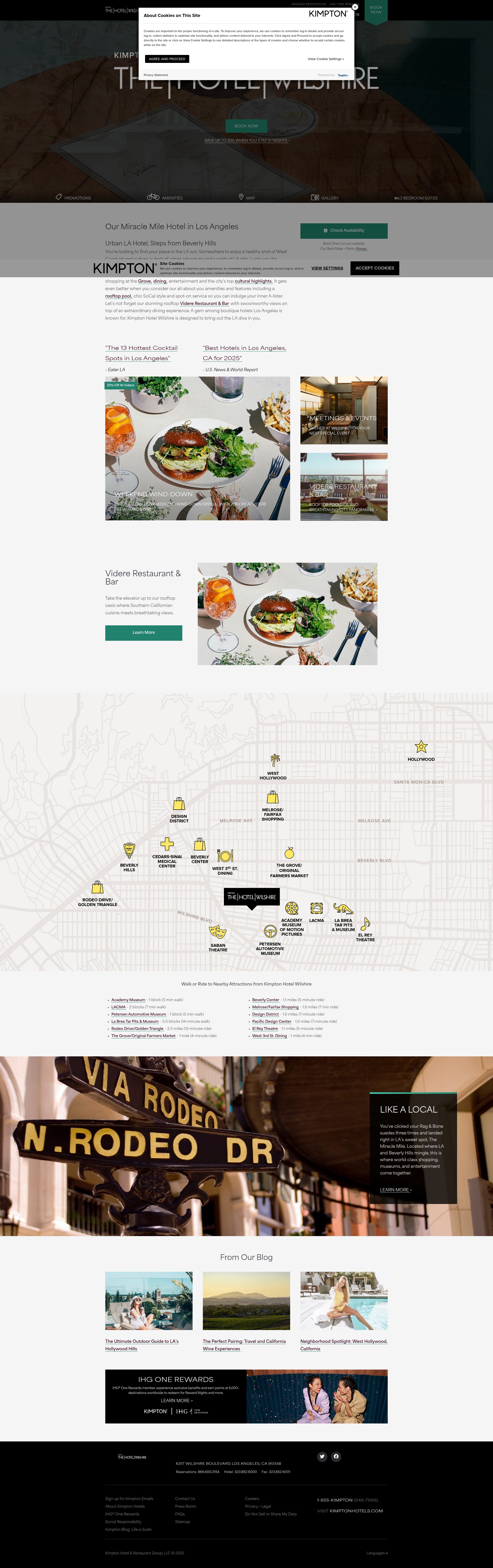 Screenshot of www.hotelwilshire.com