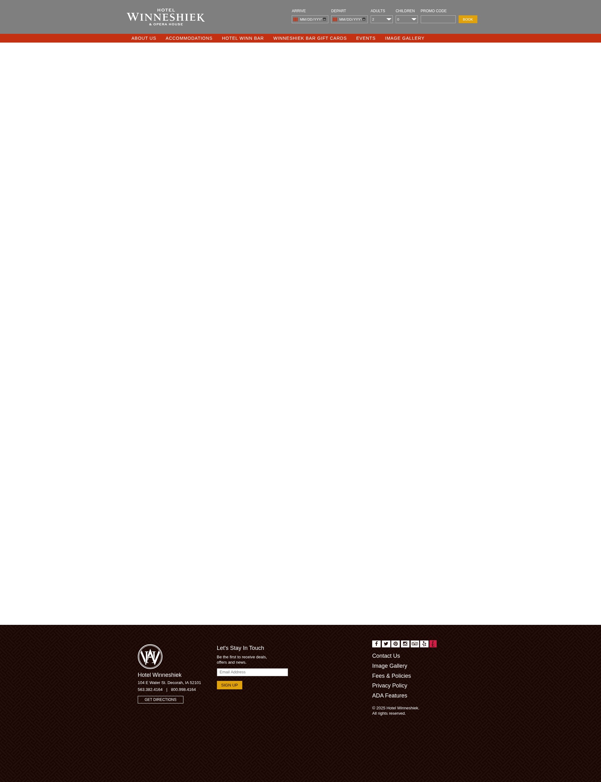 Screenshot of www.hotelwinn.com
