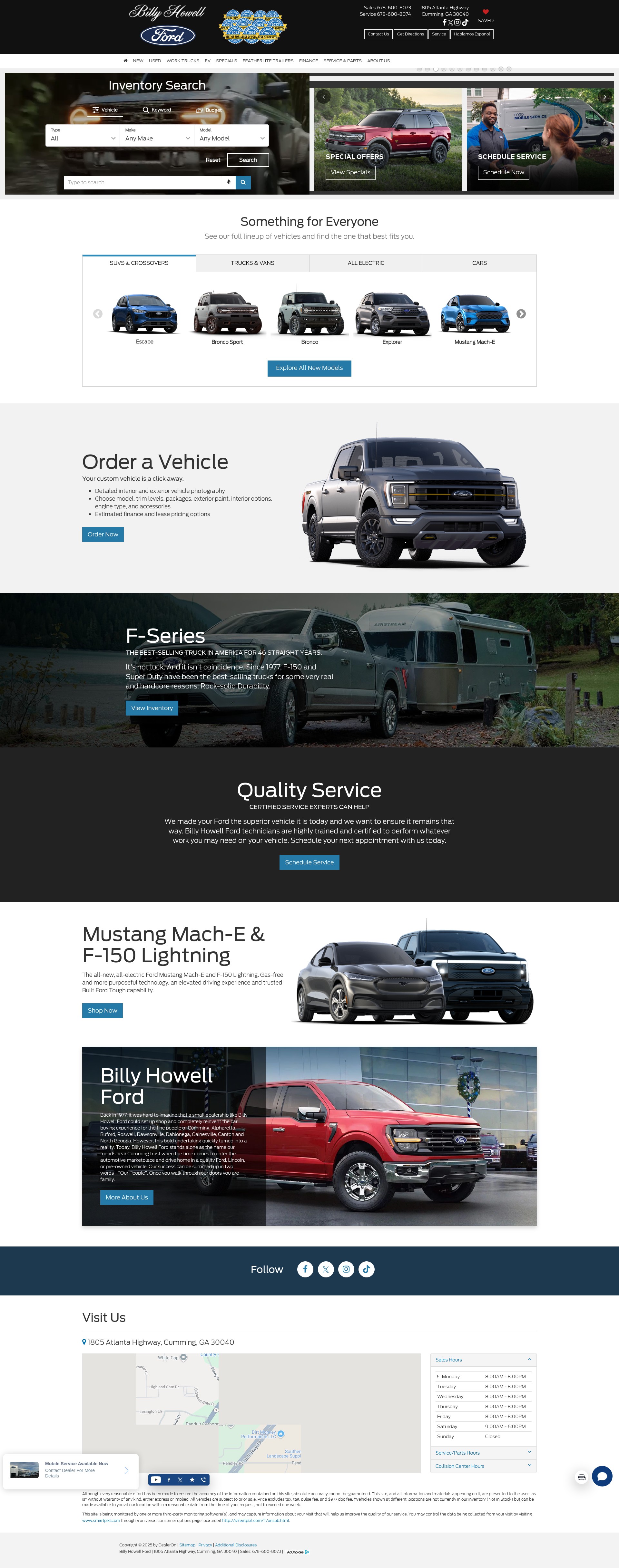Screenshot of www.howellford.com