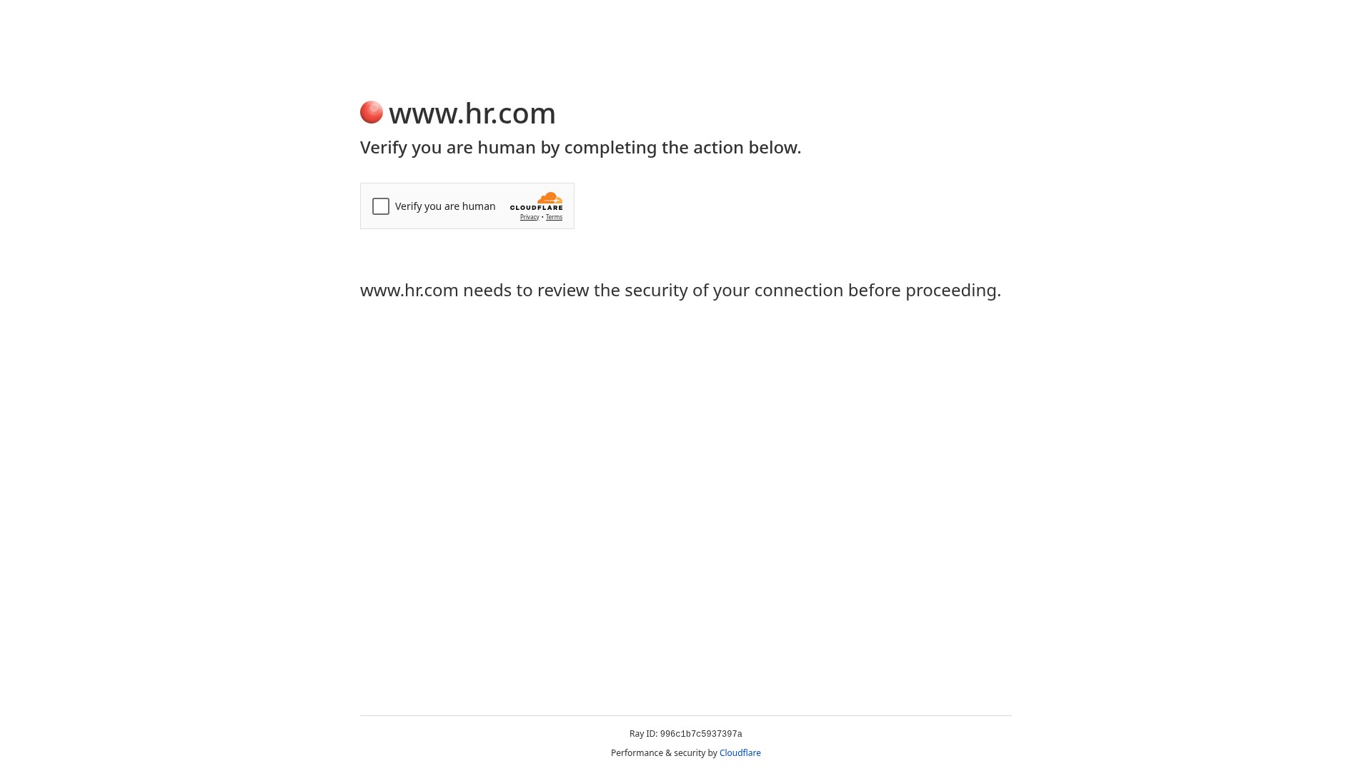 Screenshot of www.hr.com