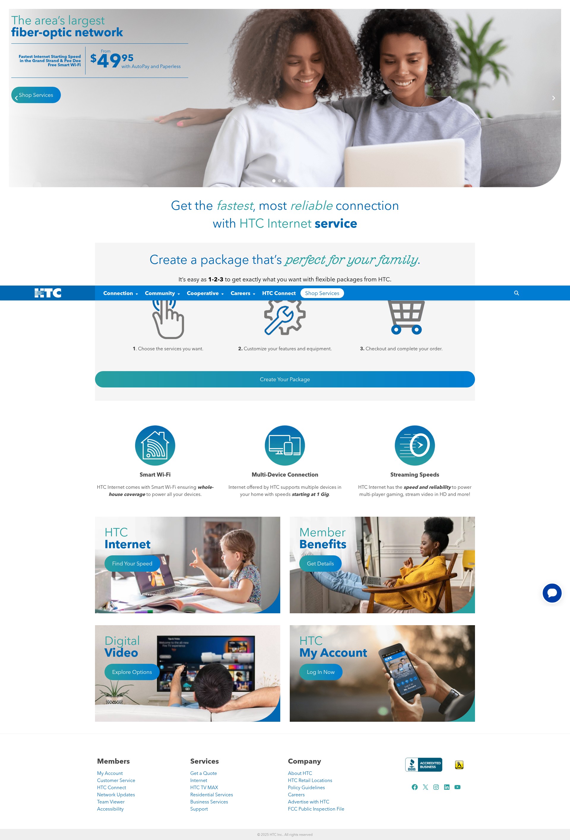 Screenshot of www.htcinc.net