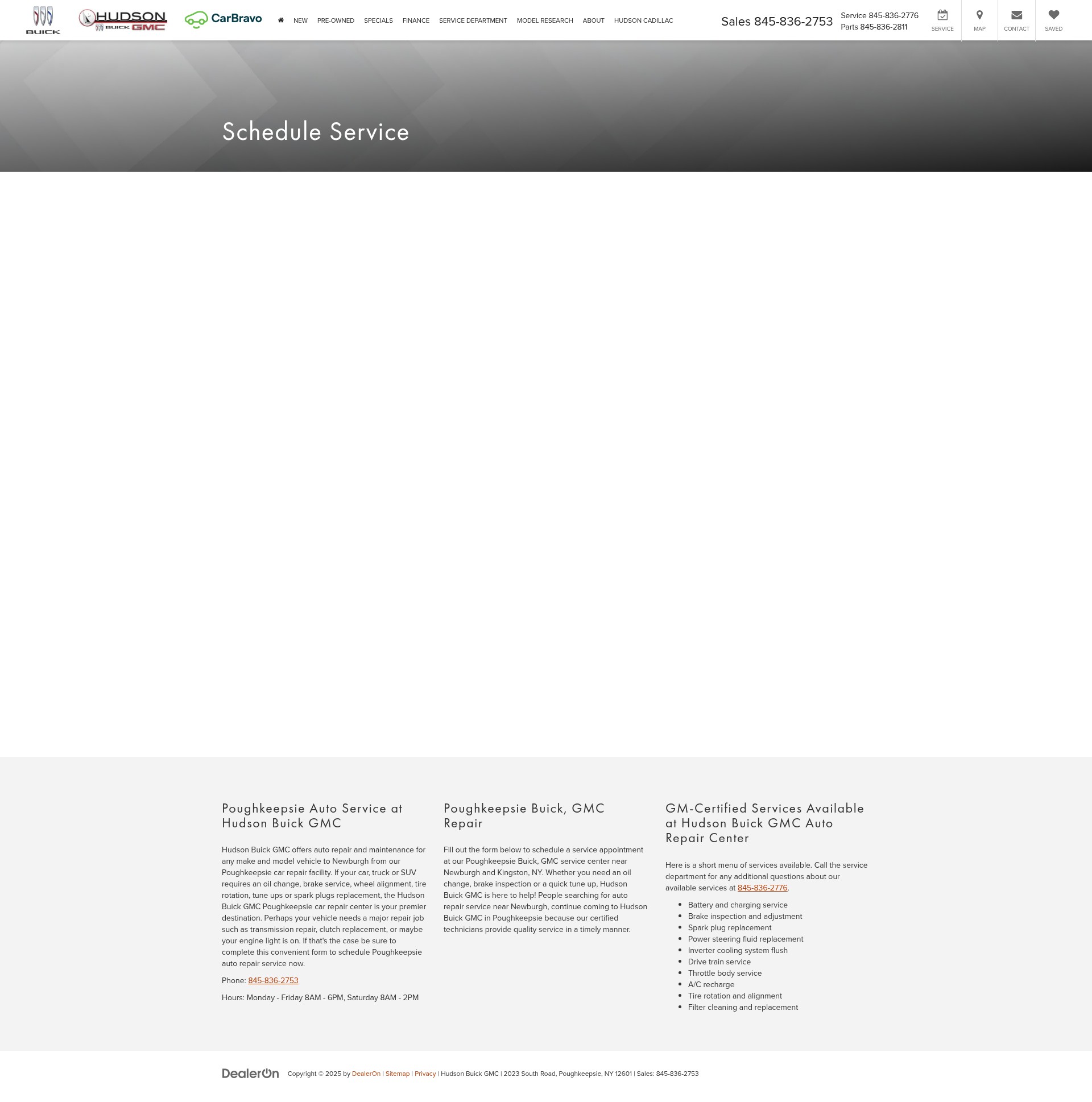 Screenshot of www.hudsonbuickgmc.com
