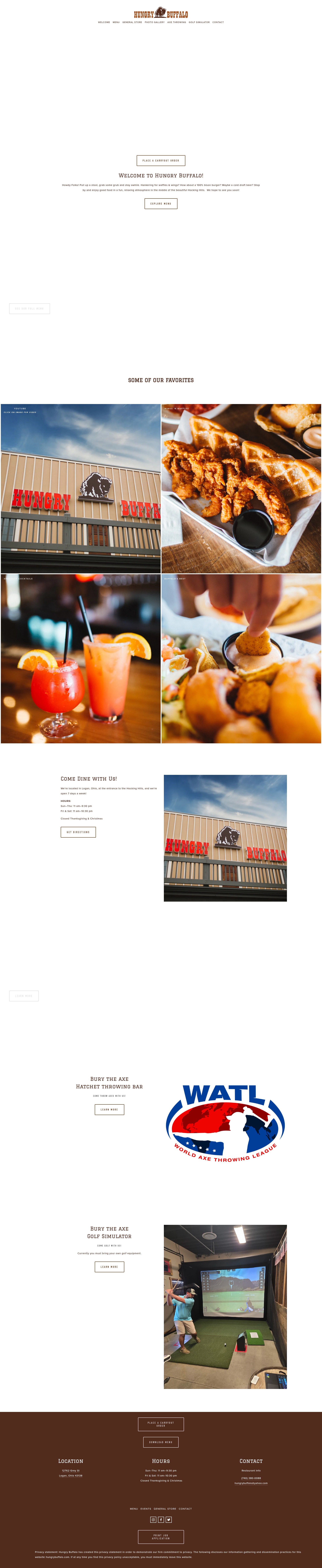Screenshot of www.hungrybuffalo.com