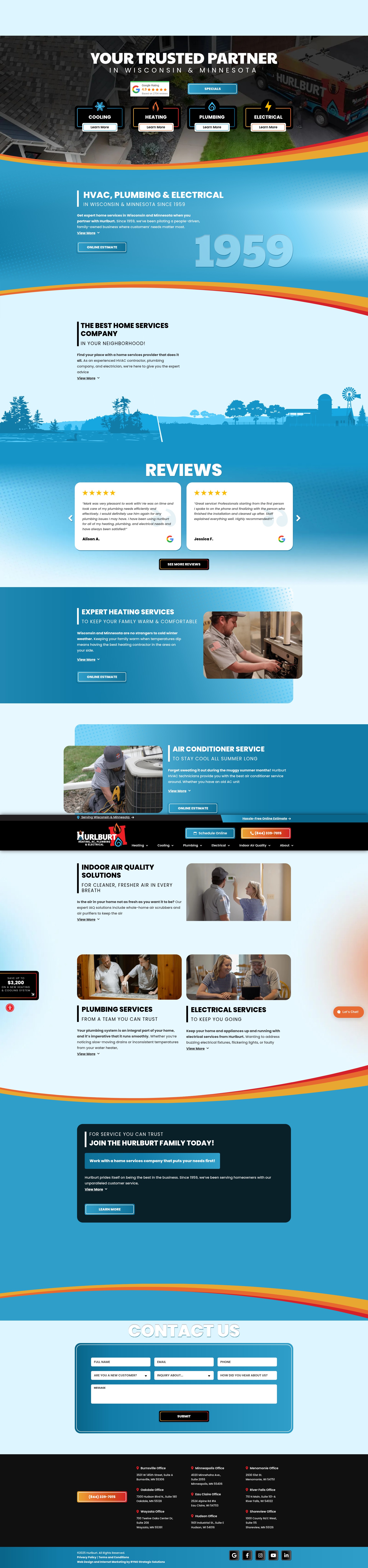 Screenshot of www.hurlburthp.com
