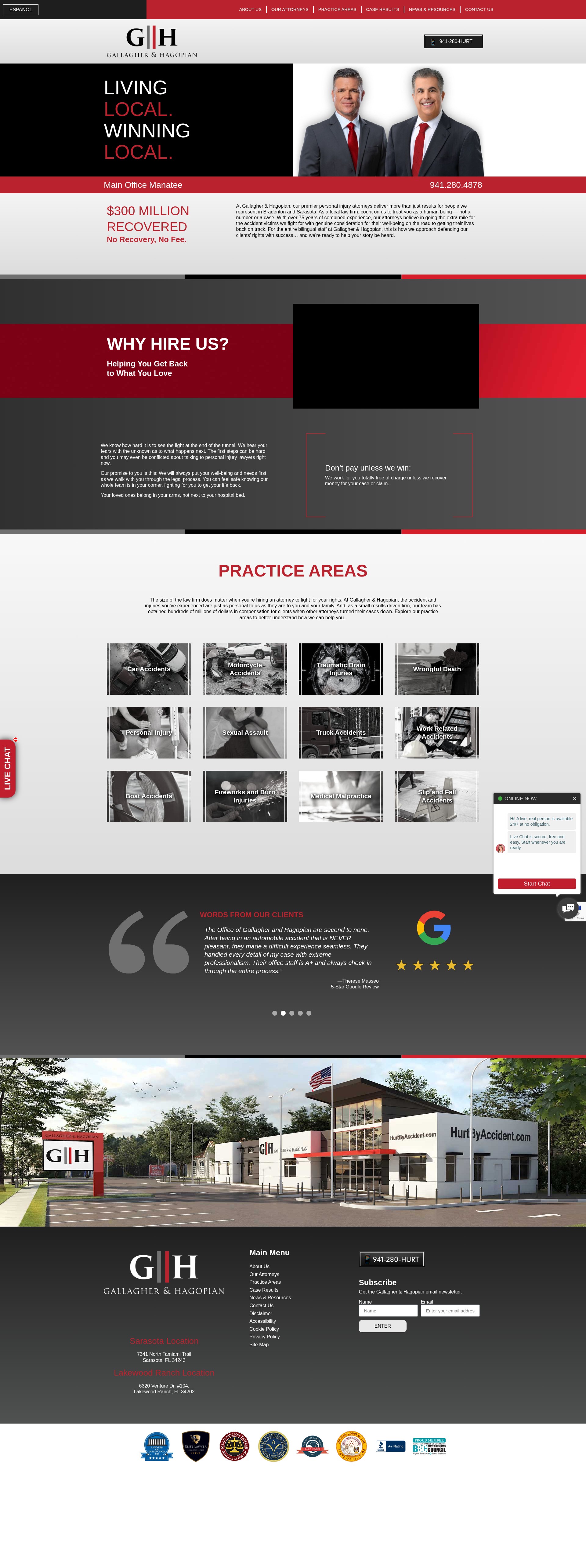 Screenshot of www.hurtbyaccident.com