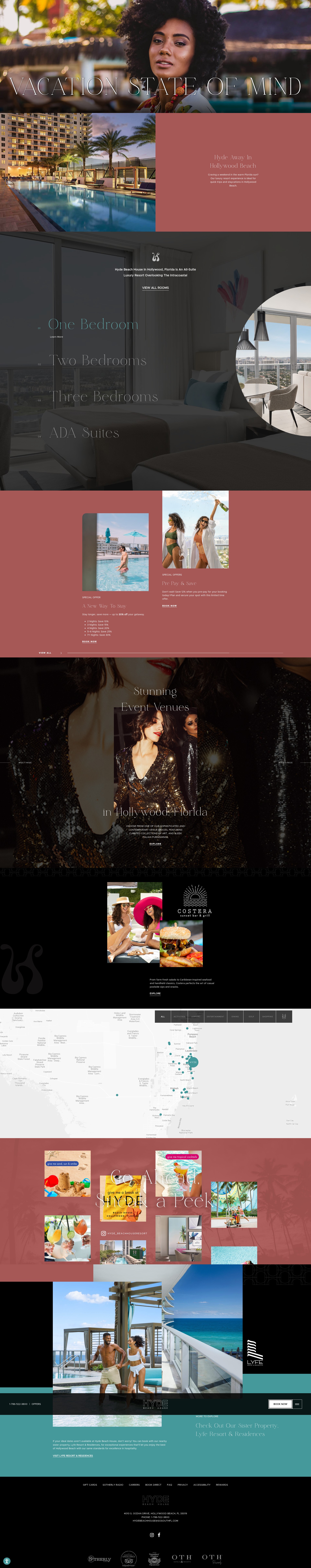 Screenshot of www.hydebeachhousefl.com
