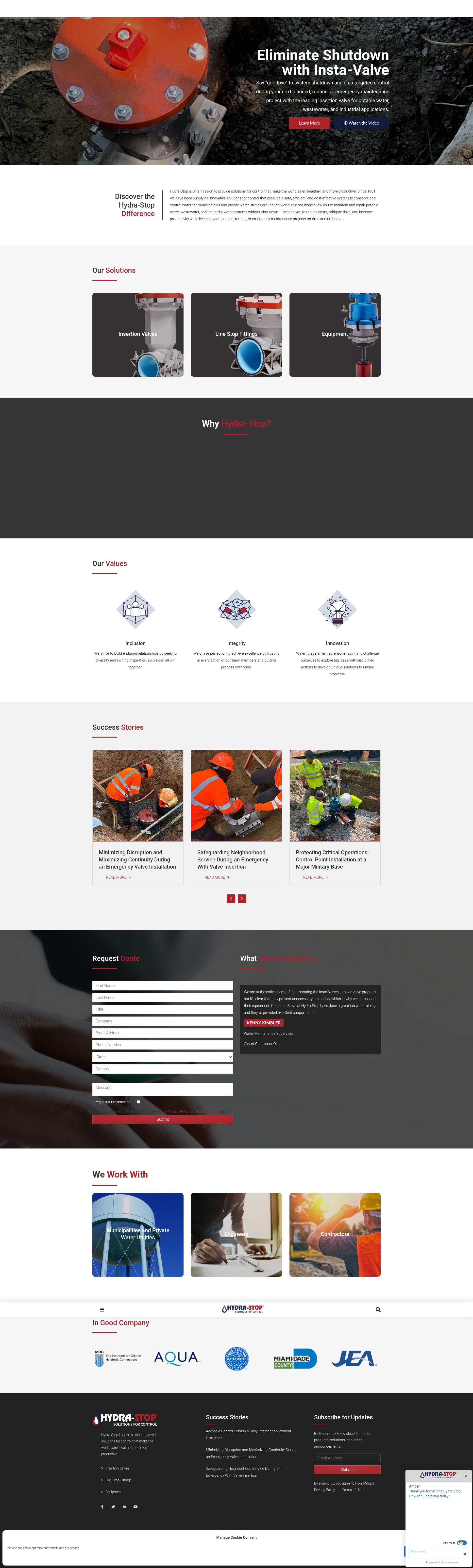 Screenshot of www.hydra-stop.com