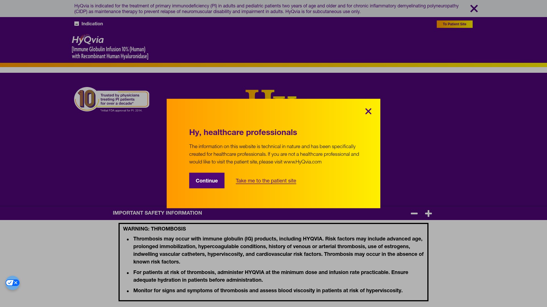 Screenshot of www.hyqviahcp.com
