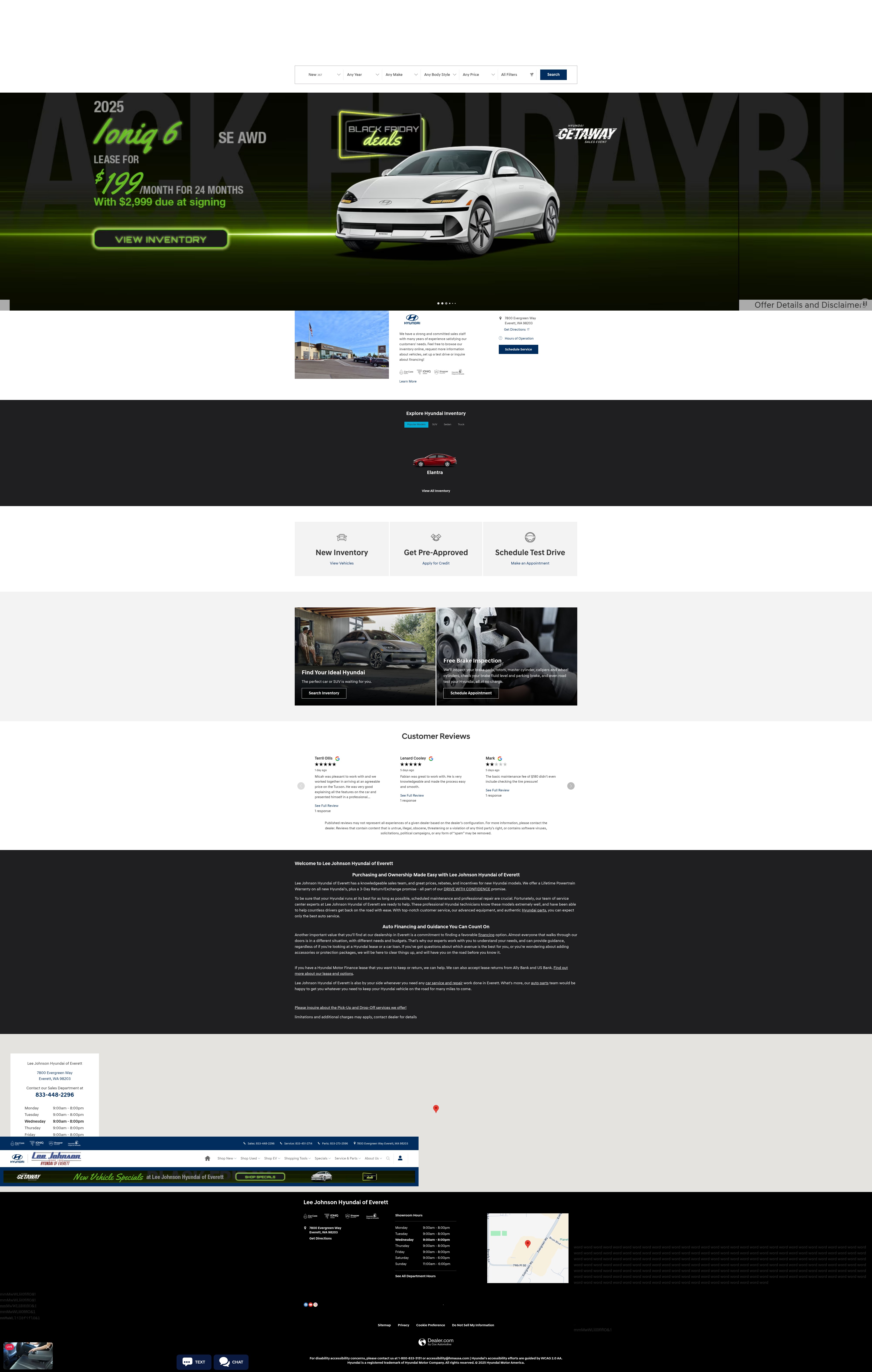 Screenshot of www.hyundaiofeverett.com