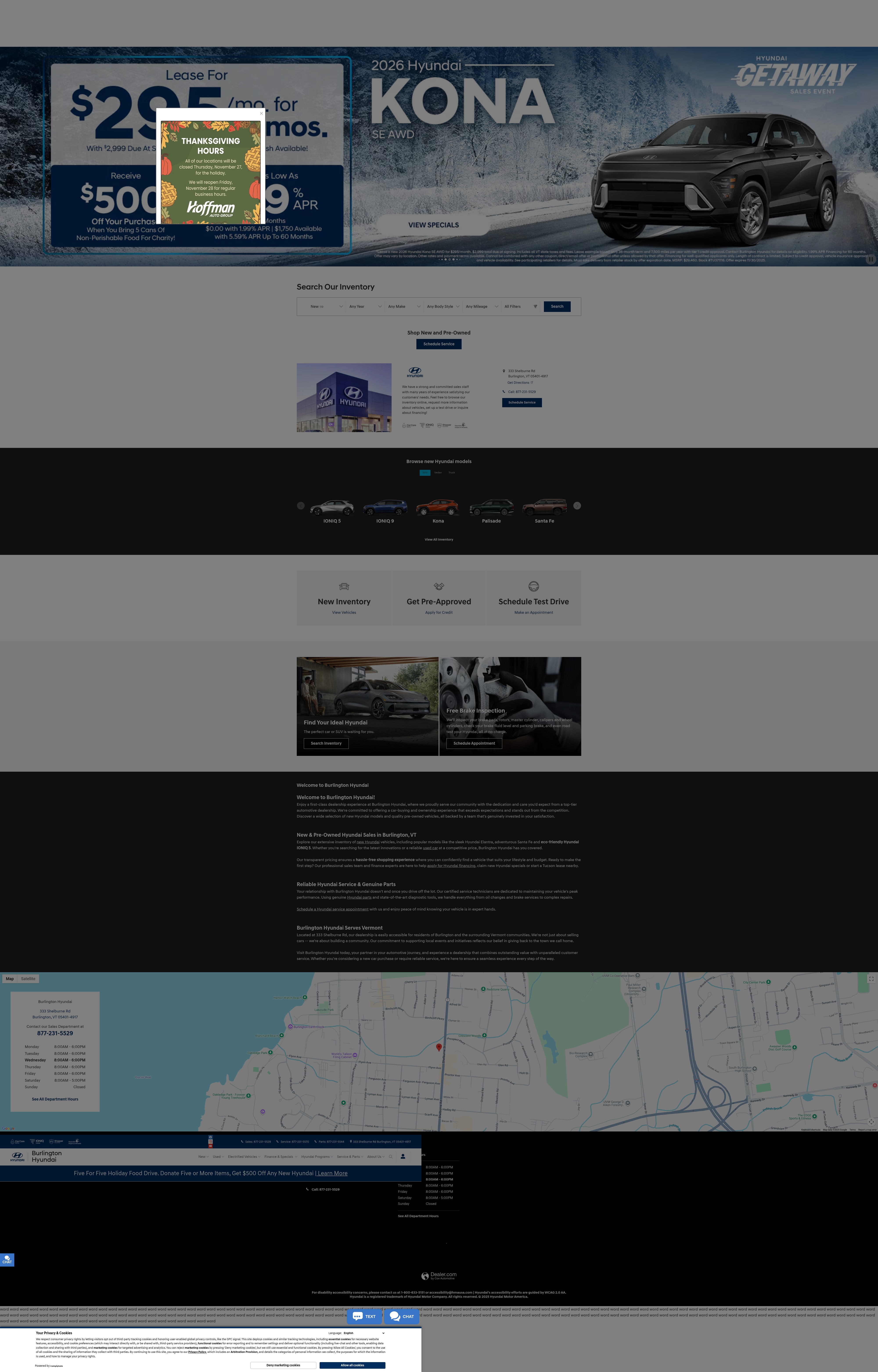Screenshot of www.hyundaivt.com