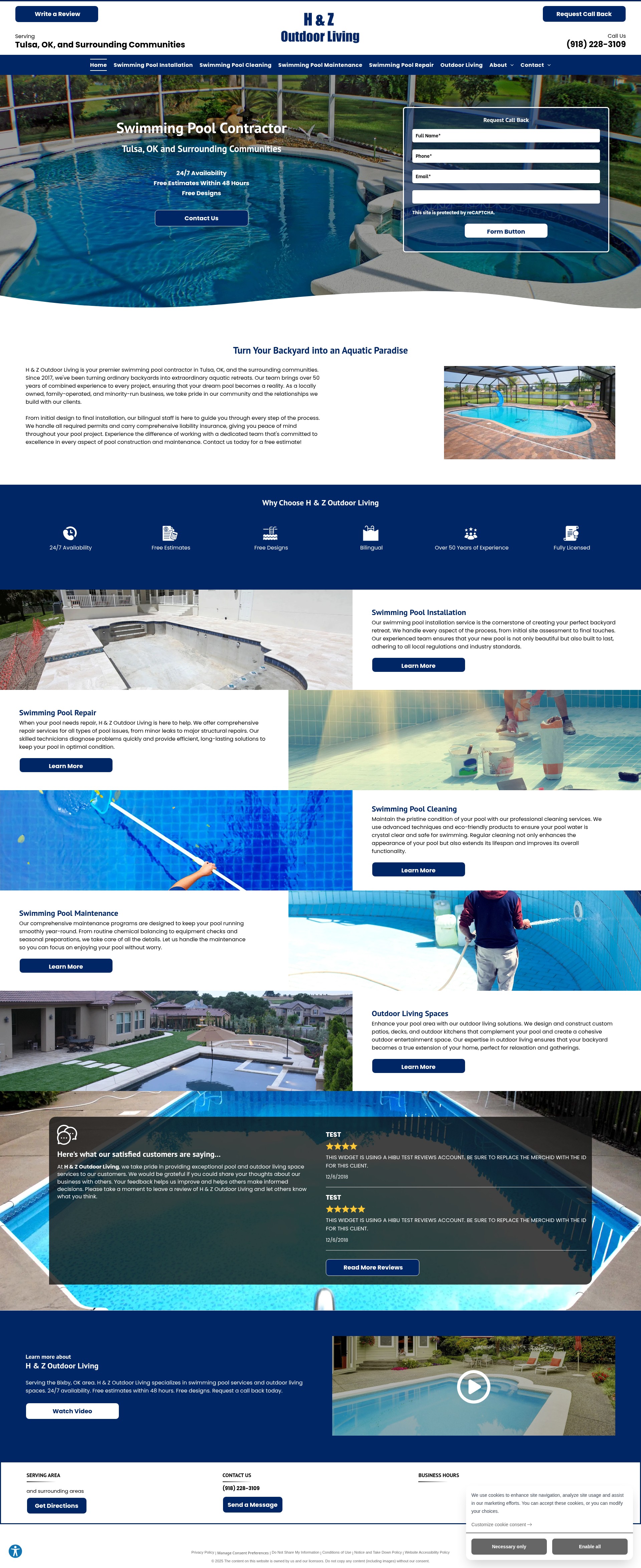 Screenshot of www.hzoutdoorliving.net
