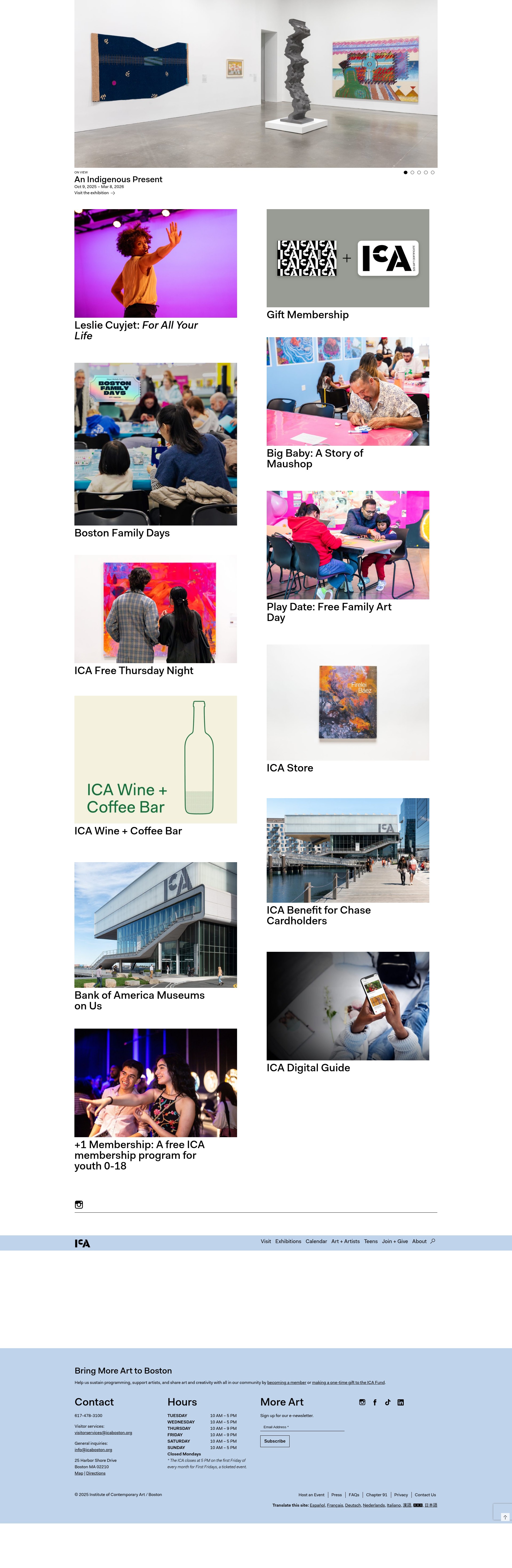 Screenshot of www.icaboston.org