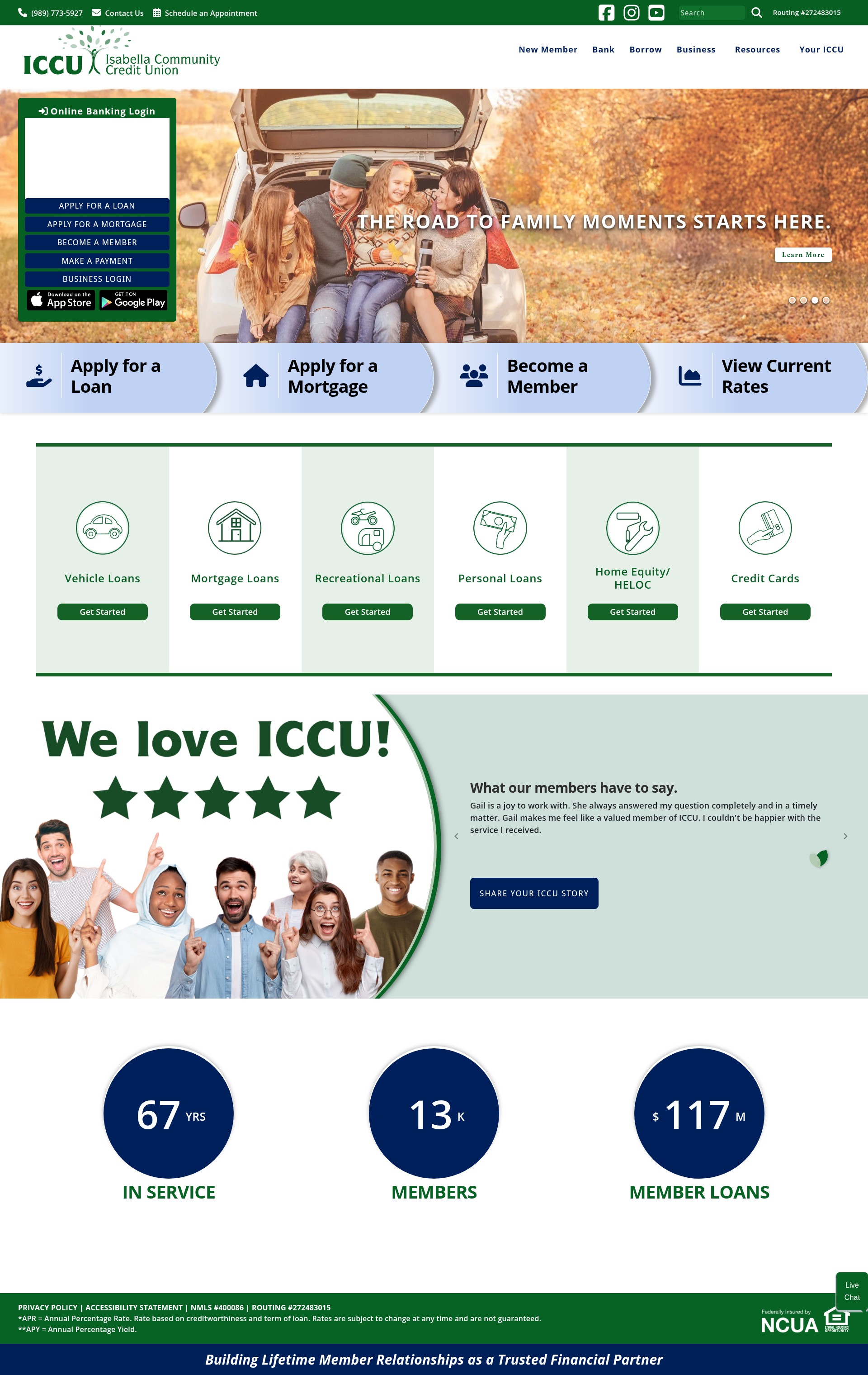 Screenshot of www.iccuonline.com