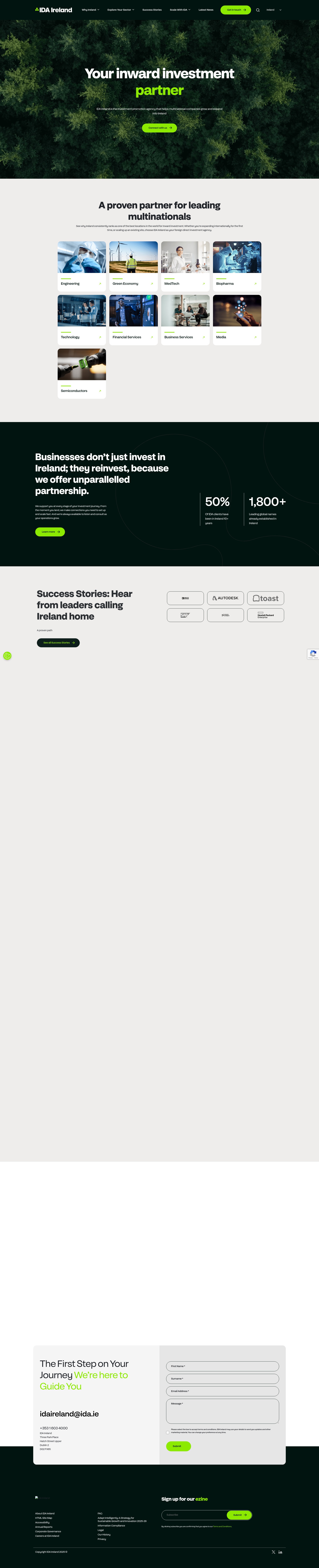 Screenshot of www.idaireland.com
