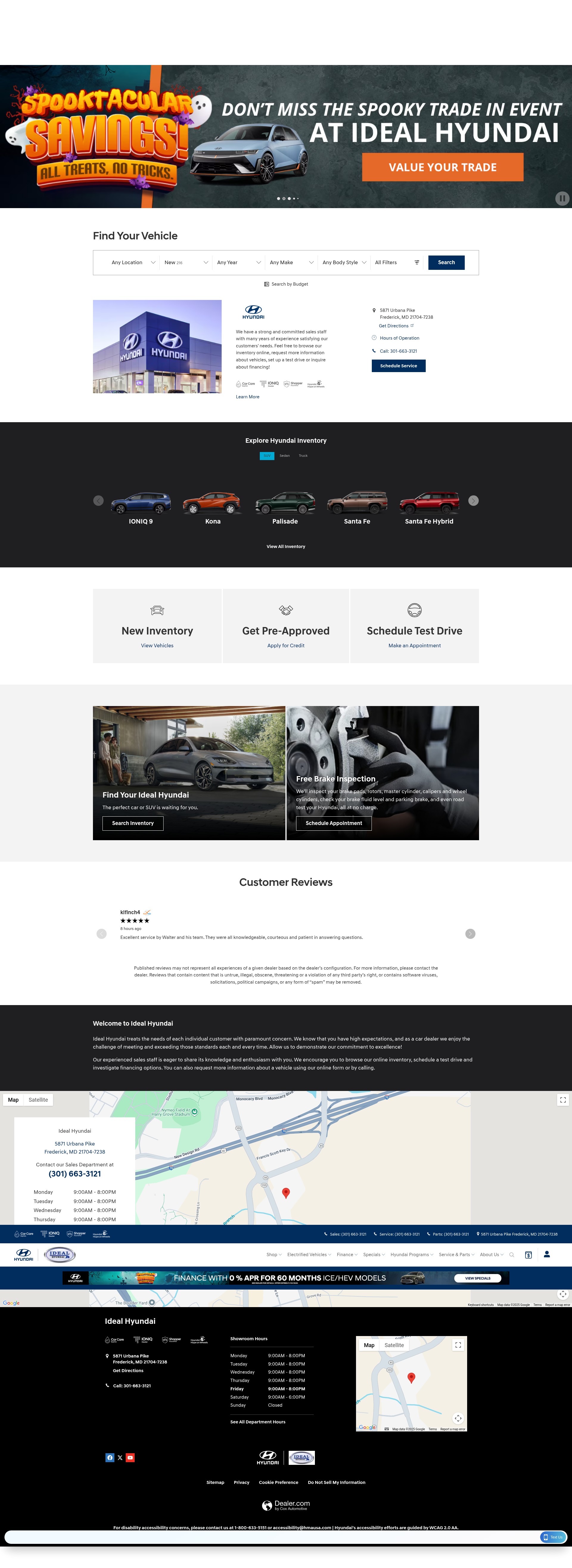 Screenshot of www.idealhyundai.com