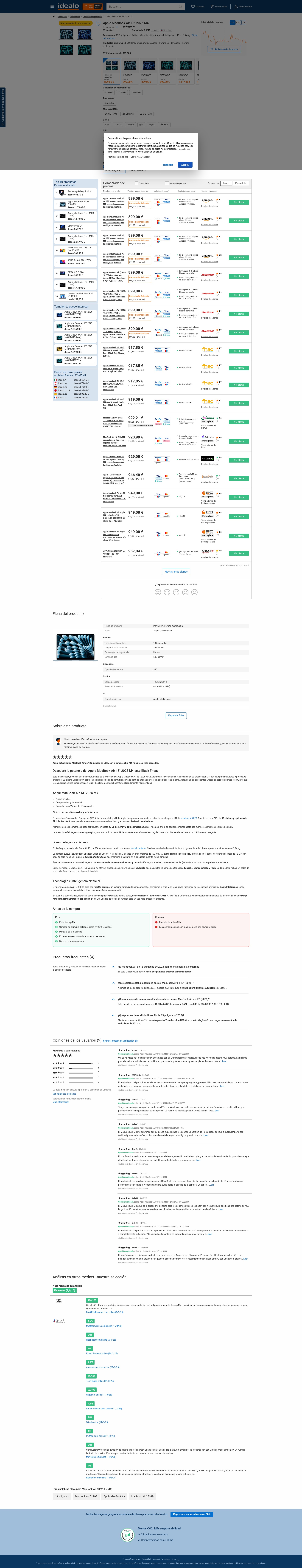Screenshot of www.idealo.es