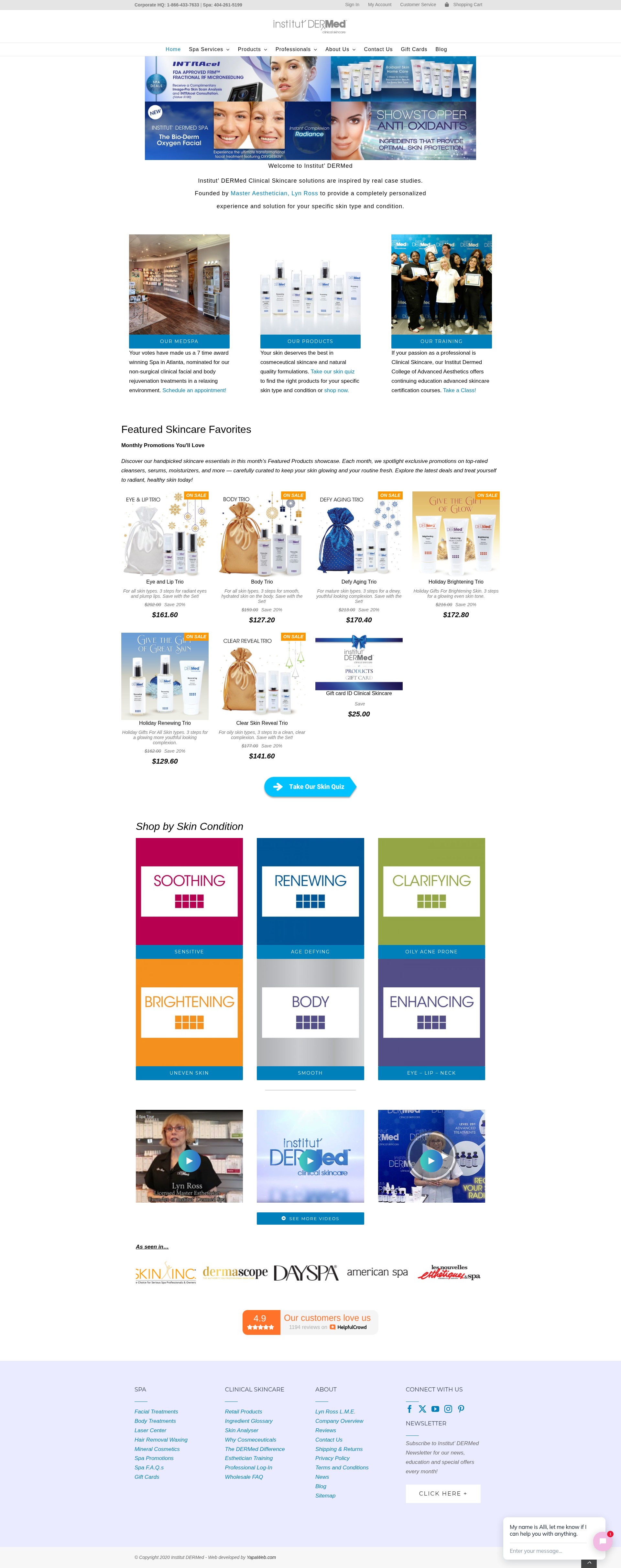 Screenshot of www.idermed.com