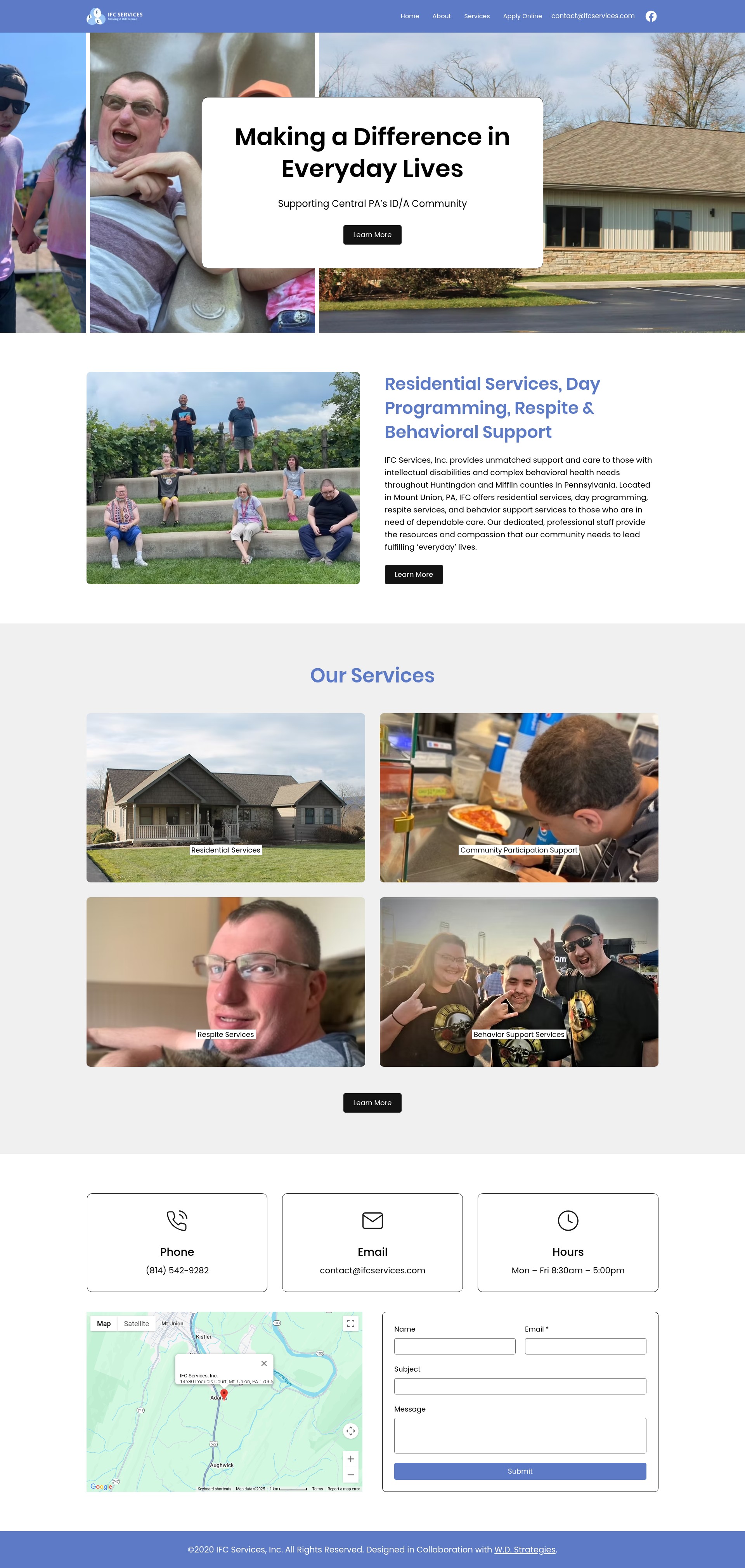 Screenshot of www.ifcservices.com