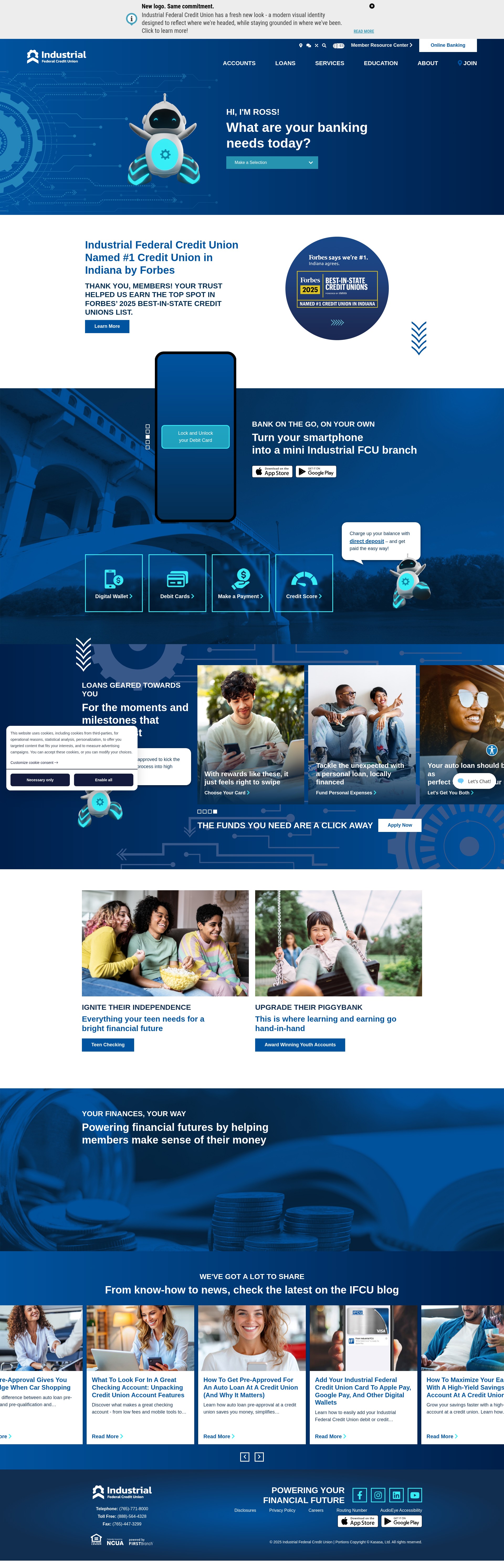 Screenshot of www.ifcu.com