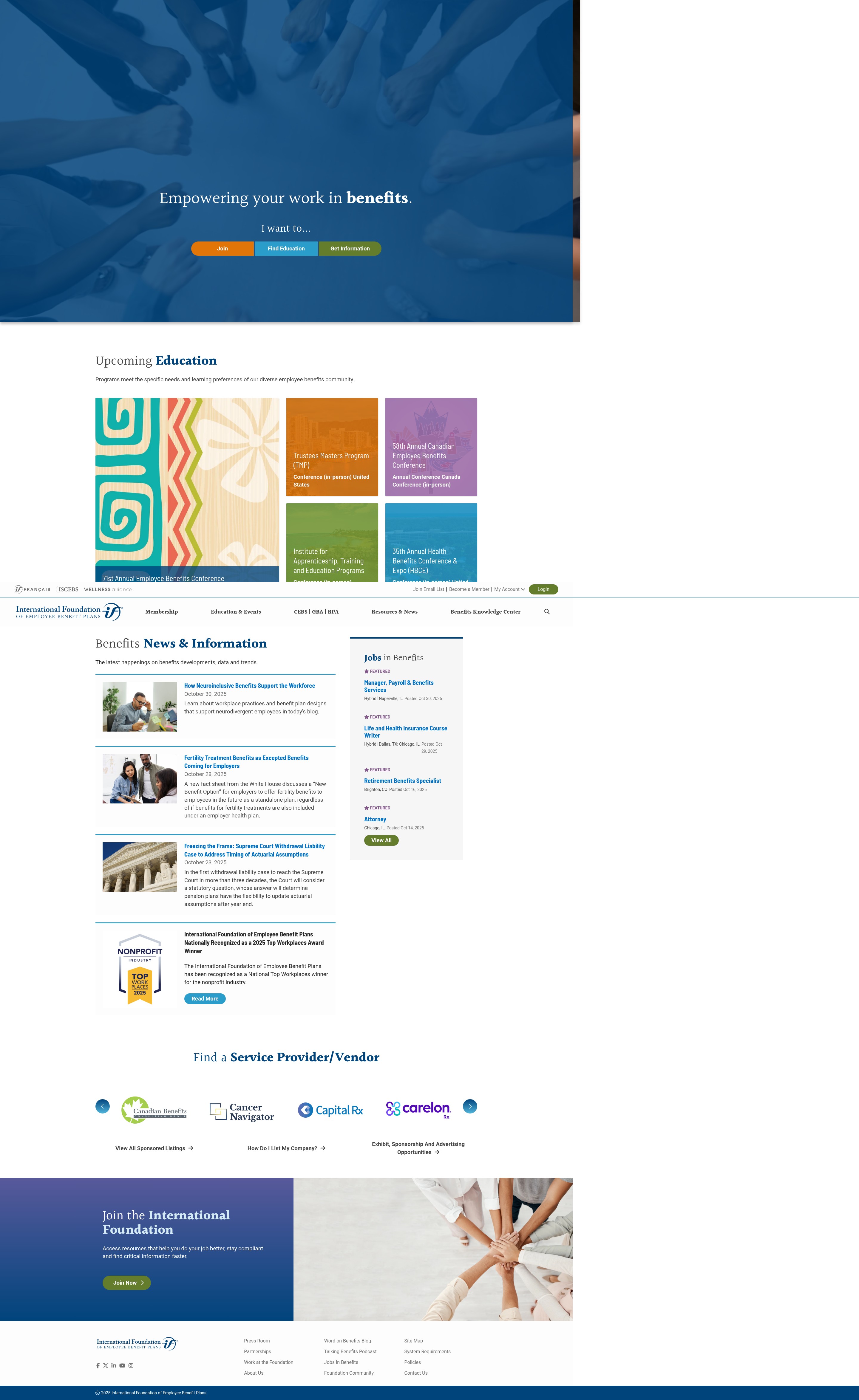 Screenshot of www.ifebp.org