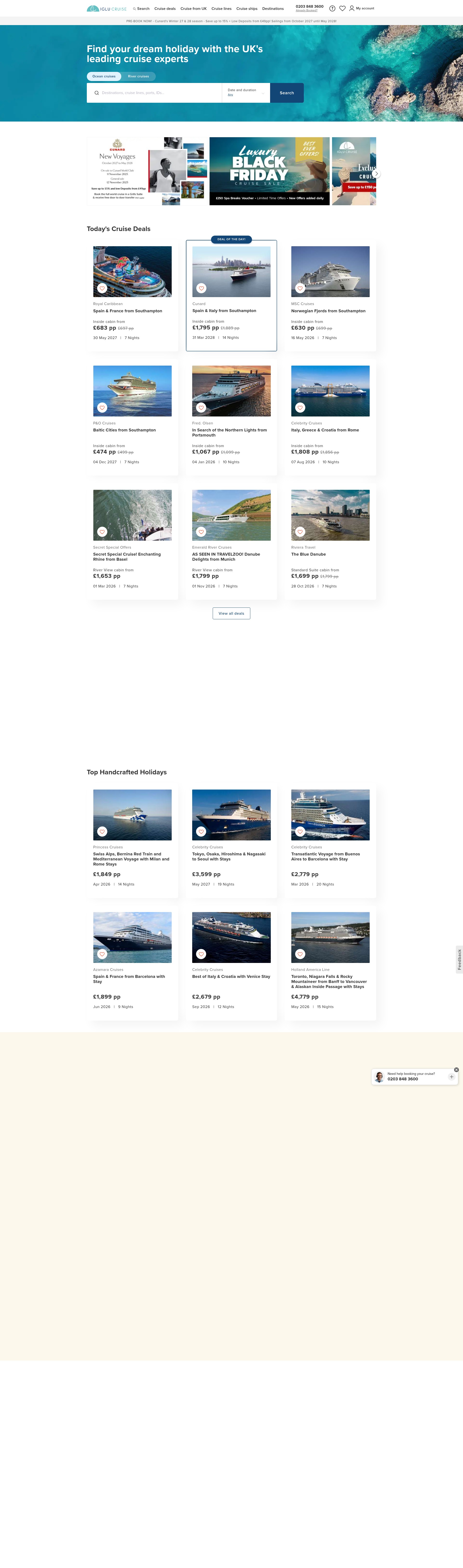 Screenshot of www.iglucruise.com