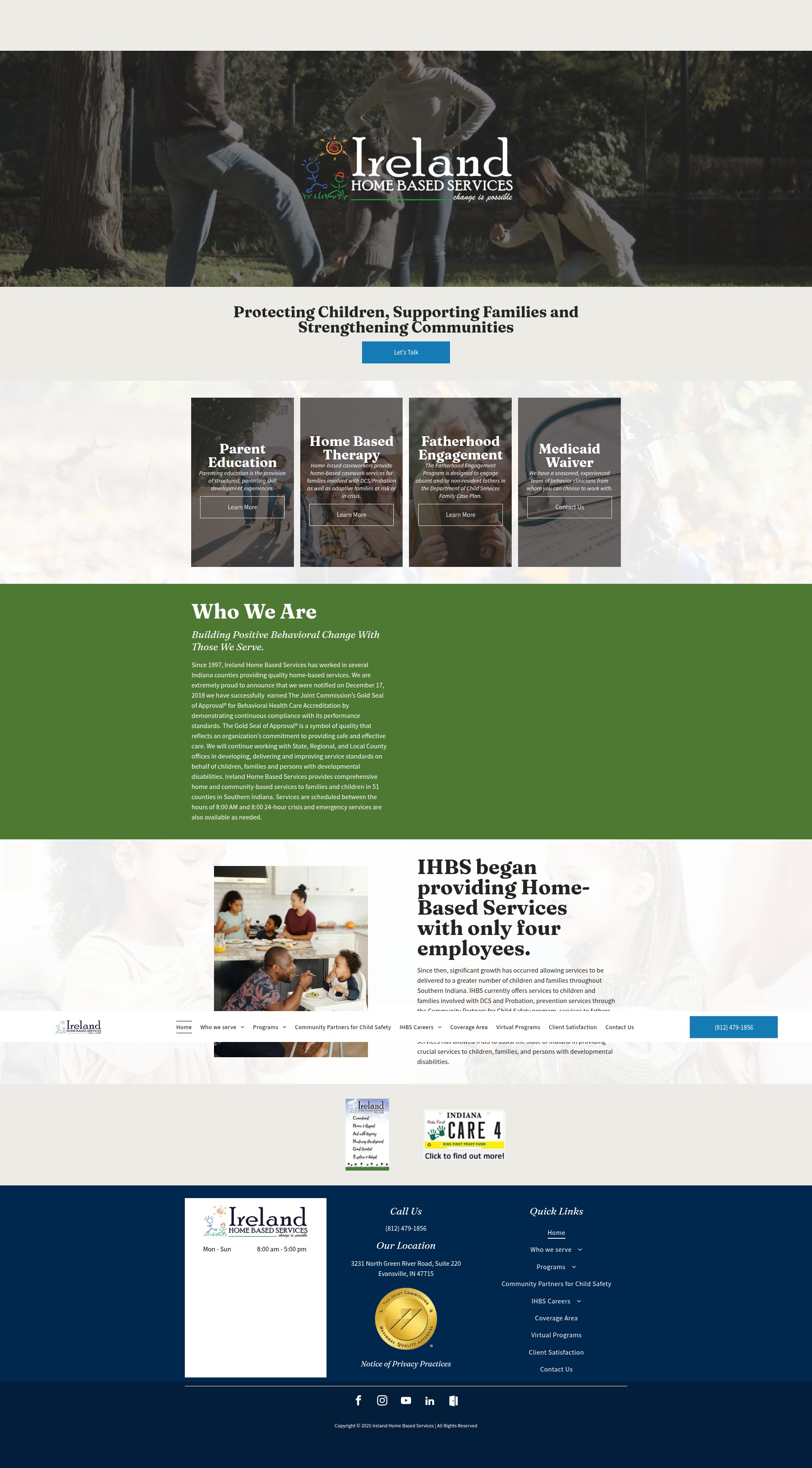 Screenshot of www.ihbs.us